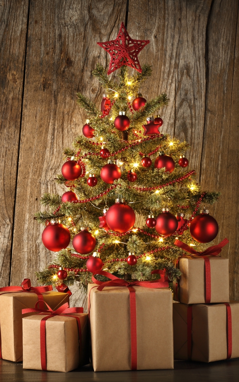 Download mobile wallpaper Christmas, Holiday, Gift, Christmas Tree for free.