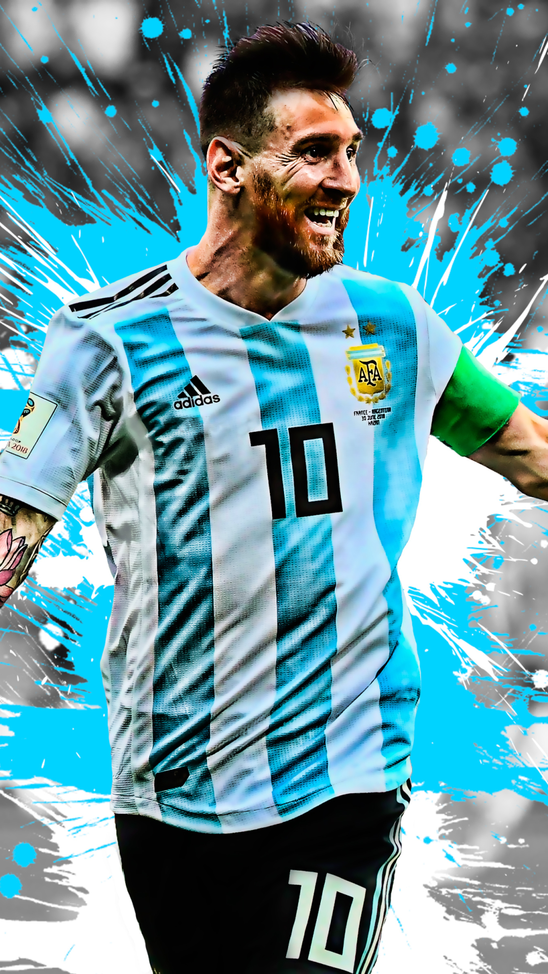 Handy-Wallpaper Sport, Fußball, Lionel Messi, Argentinische Fußballnationalmannschaft kostenlos herunterladen.