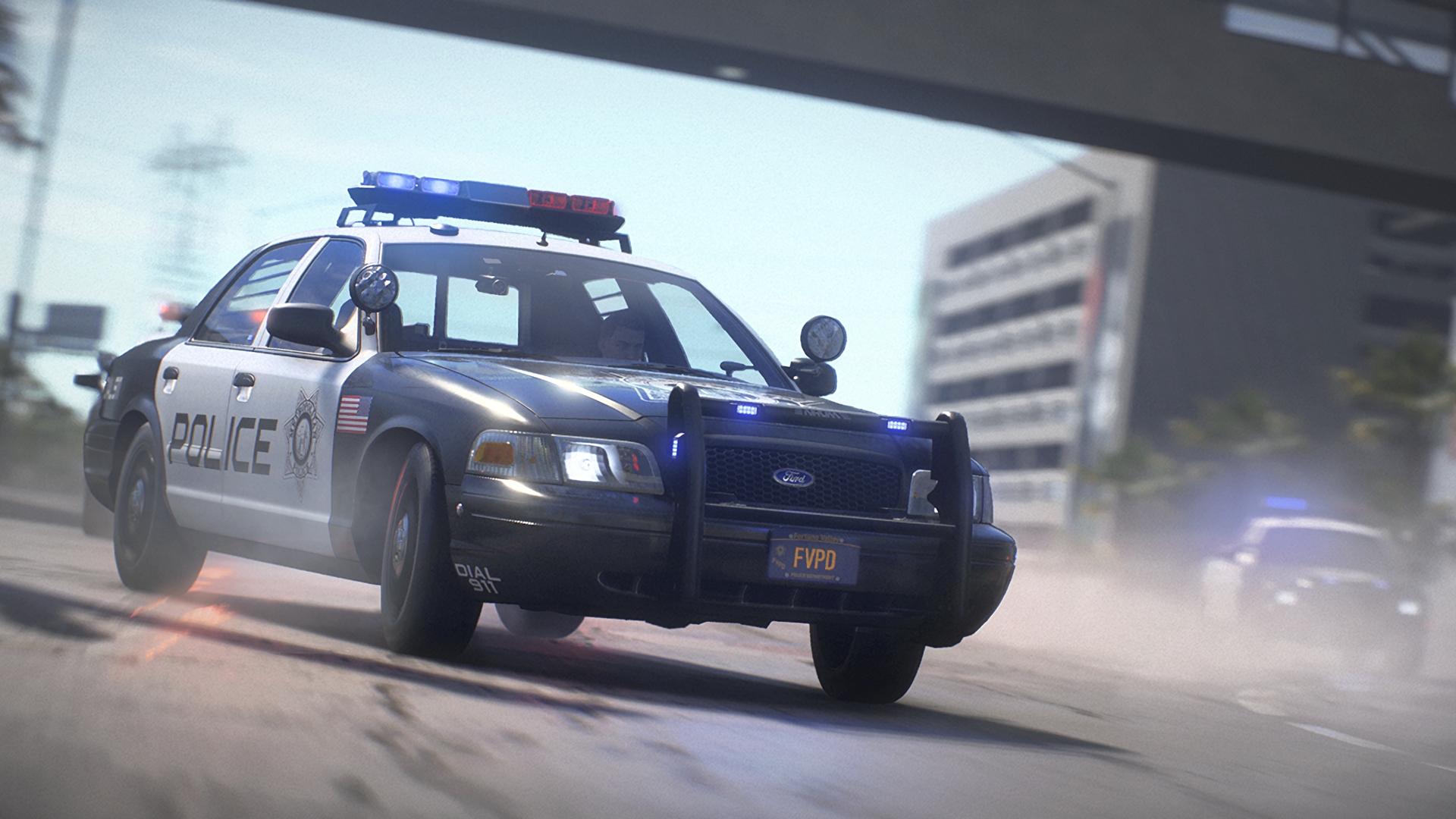 426203 скачать обои полицейская машина, видеоигры, потребность в быстрой окупаемости, автомобиль, форд, жажда скорости - заставки и картинки бесплатно