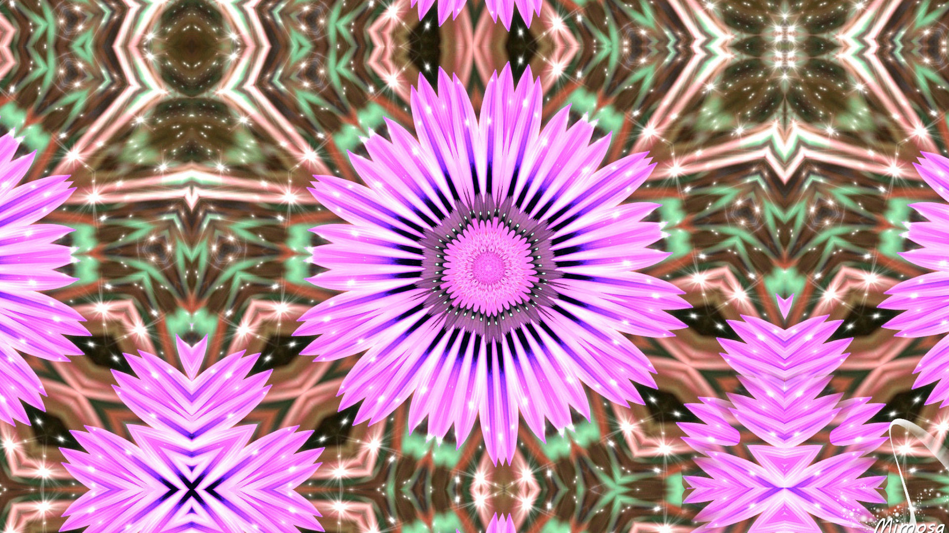 Handy-Wallpaper Abstrakt, Blume, Farben, Kaleidoskop kostenlos herunterladen.