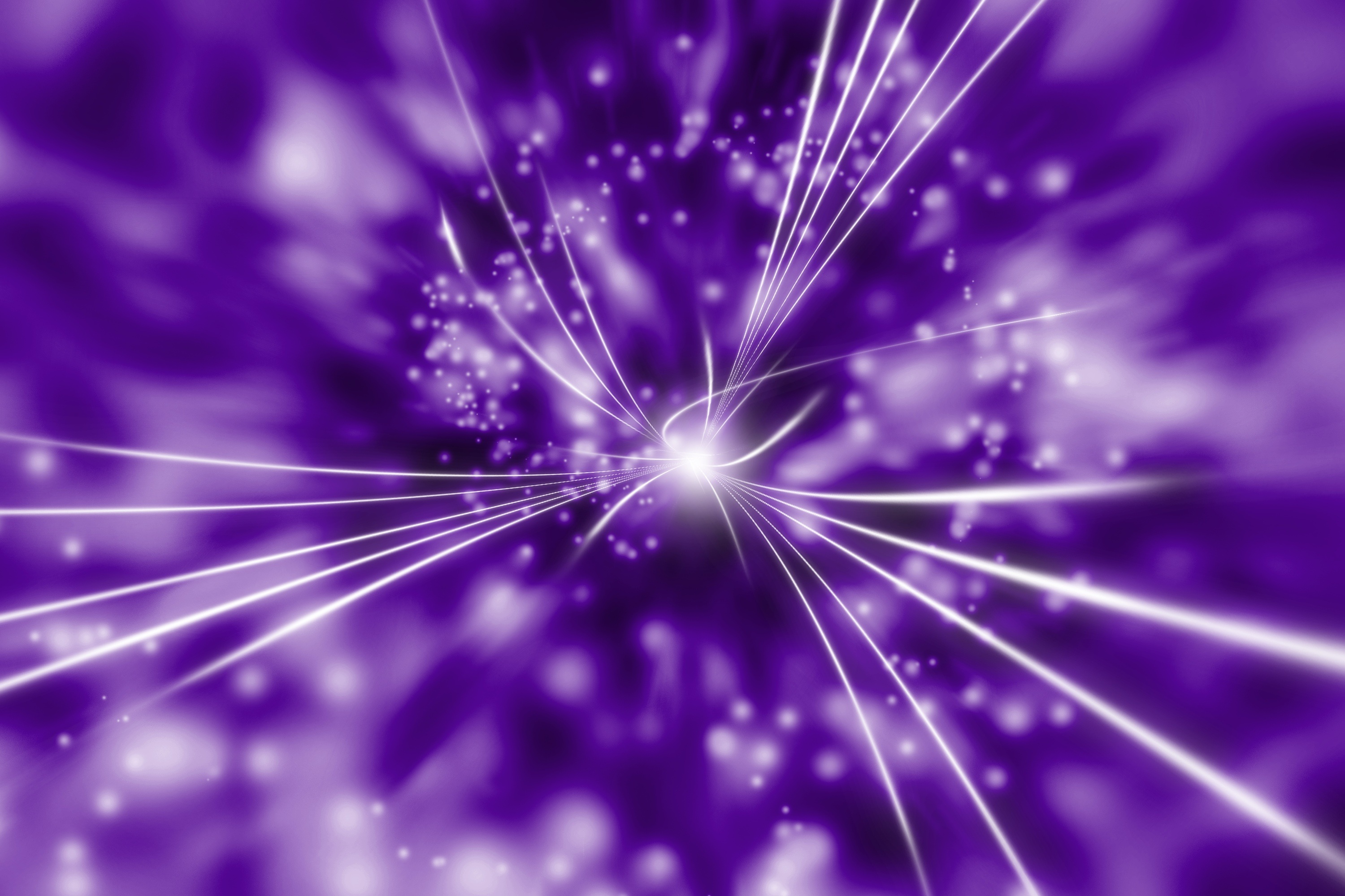 Download mobile wallpaper Beams, Rays, Brilliance, Shine, Shining, Violet, Abstract, Purple for free.