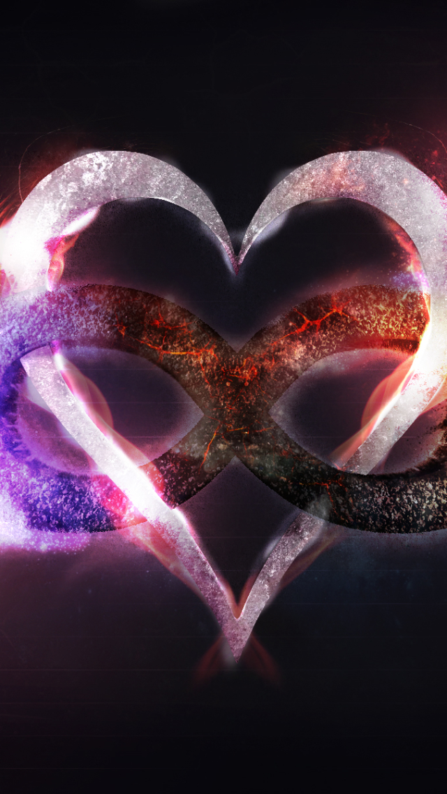 Download mobile wallpaper Infinity, Heart, Artistic for free.