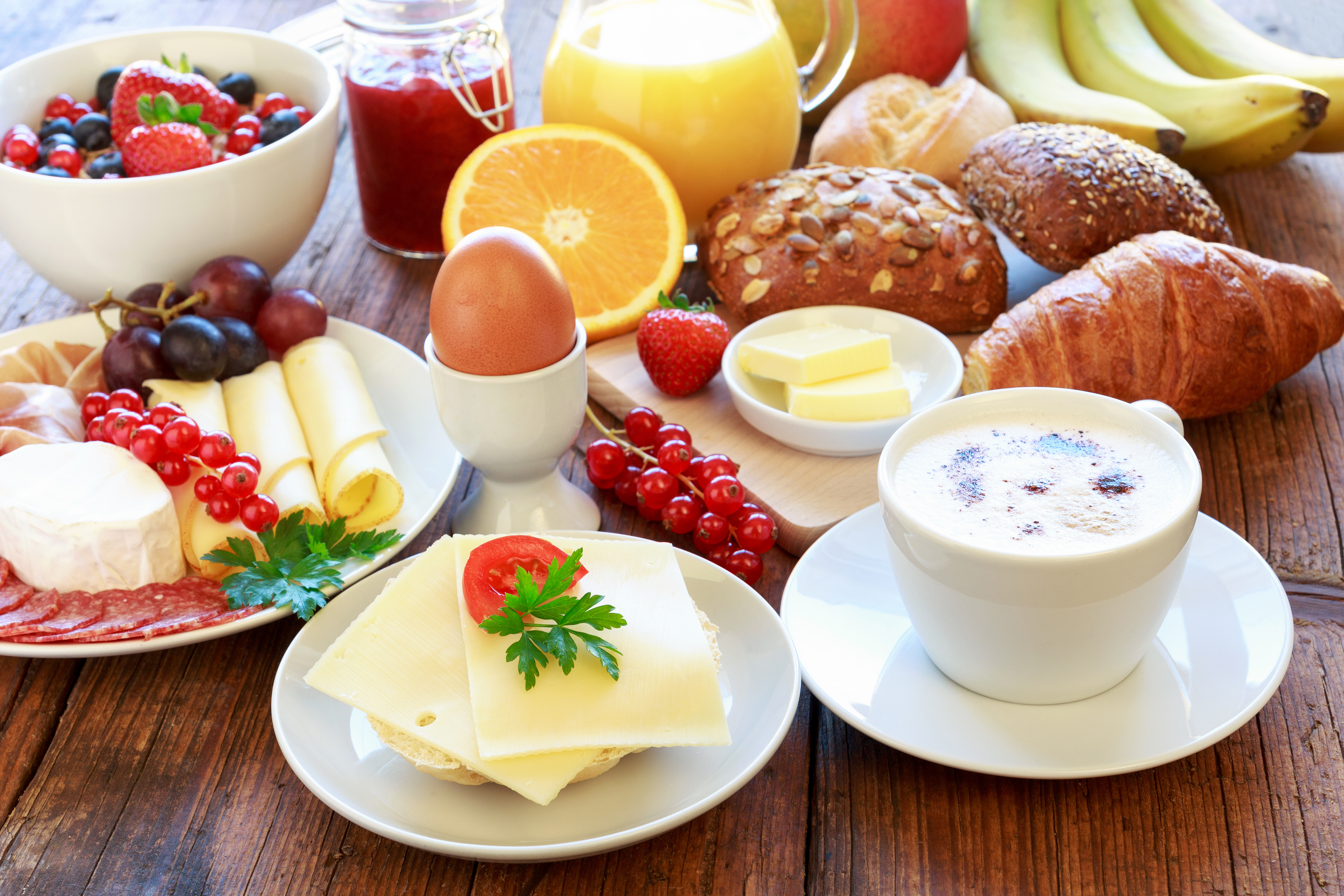 Free download wallpaper Food, Cheese, Coffee, Still Life, Fruit, Breakfast on your PC desktop