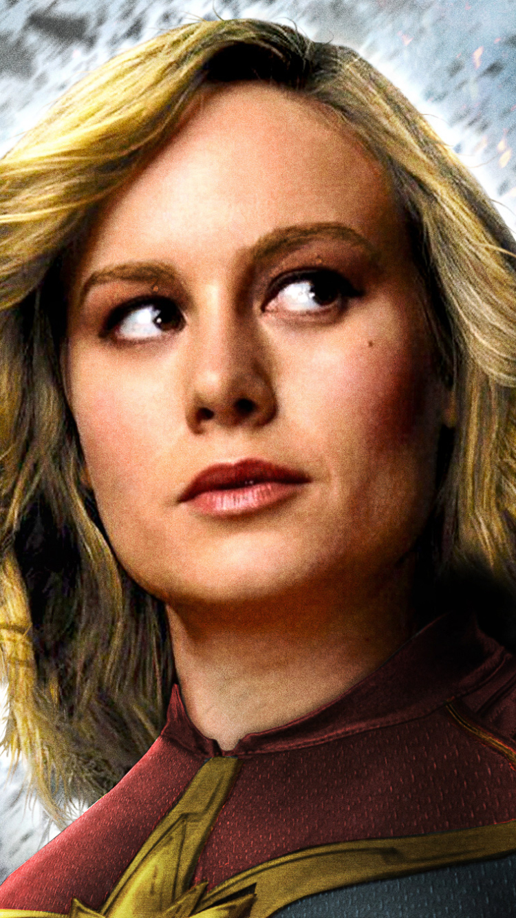 Handy-Wallpaper Filme, Captain Marvel, Brie Larson kostenlos herunterladen.