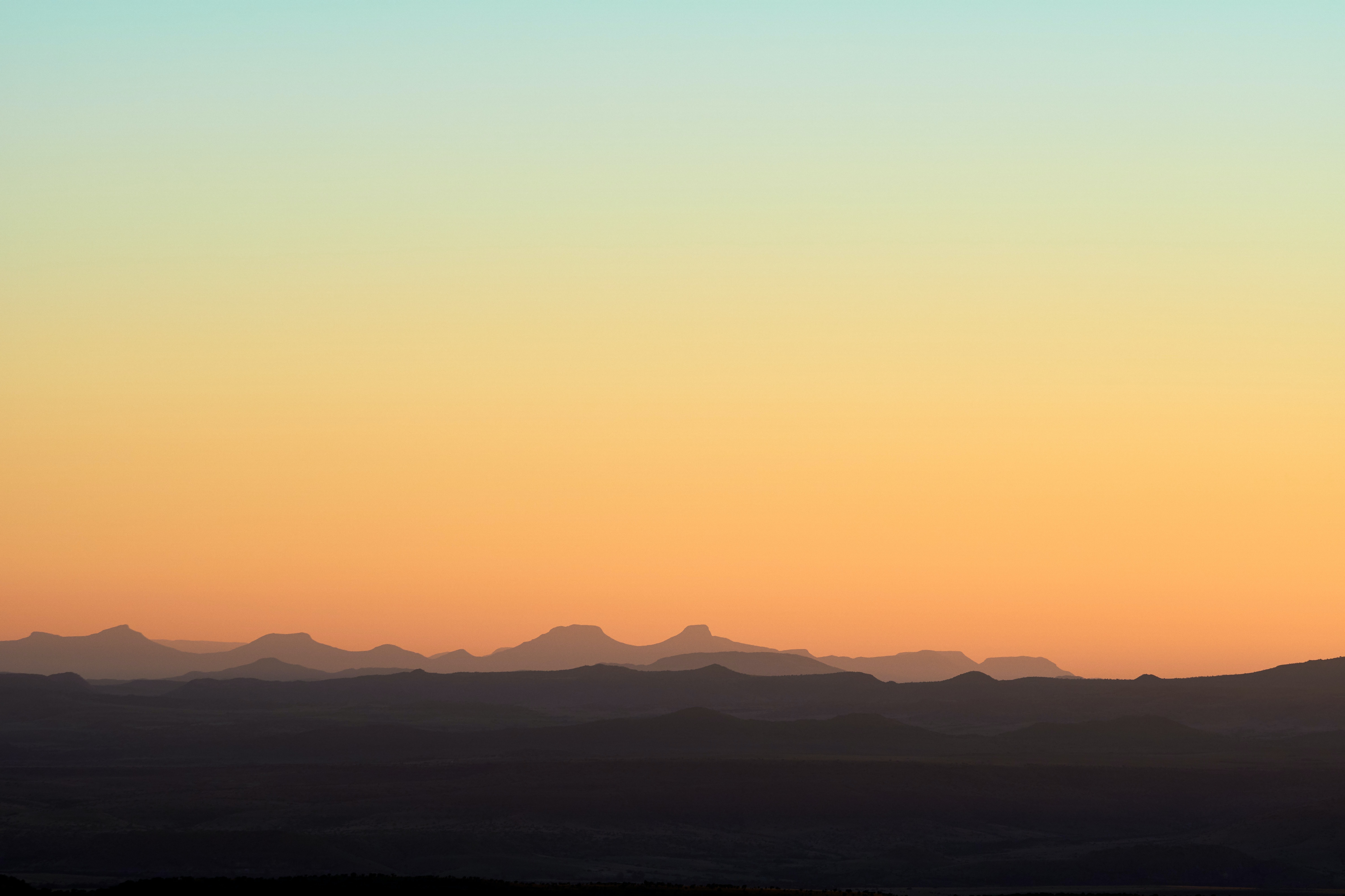 Free download wallpaper Nature, Sky, Mountains, Hills, Dahl, Sunset, Distance on your PC desktop