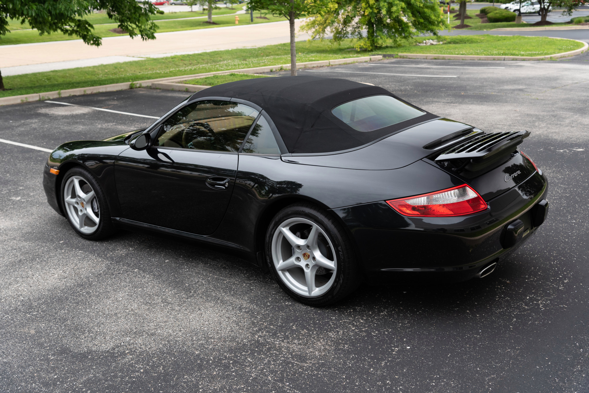 Download mobile wallpaper Porsche, Car, Convertible, Vehicles, Porsche 911 Carrera, Black Car for free.
