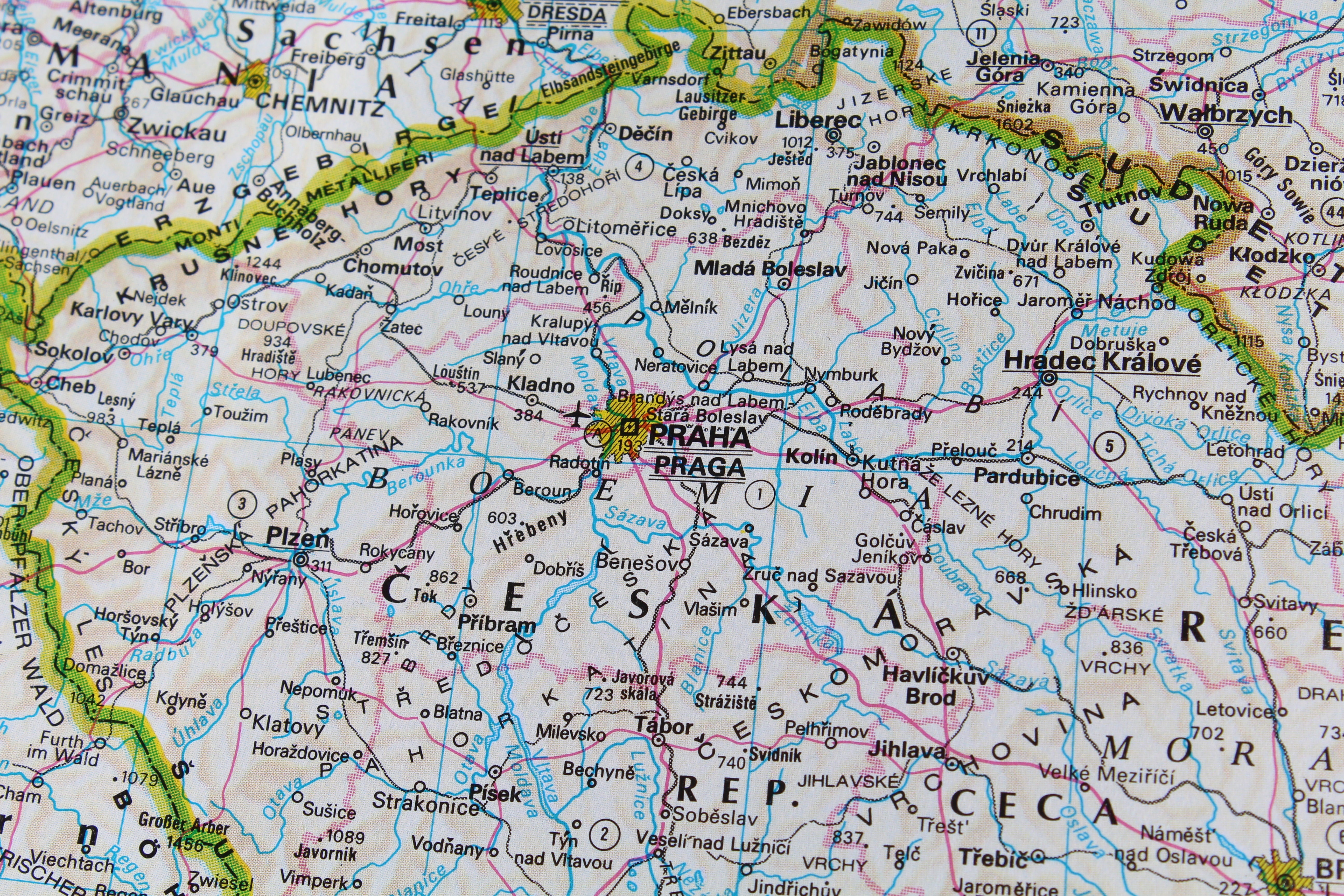 prague, miscellanea, miscellaneous, journey, map, czech republic, czechia Smartphone Background