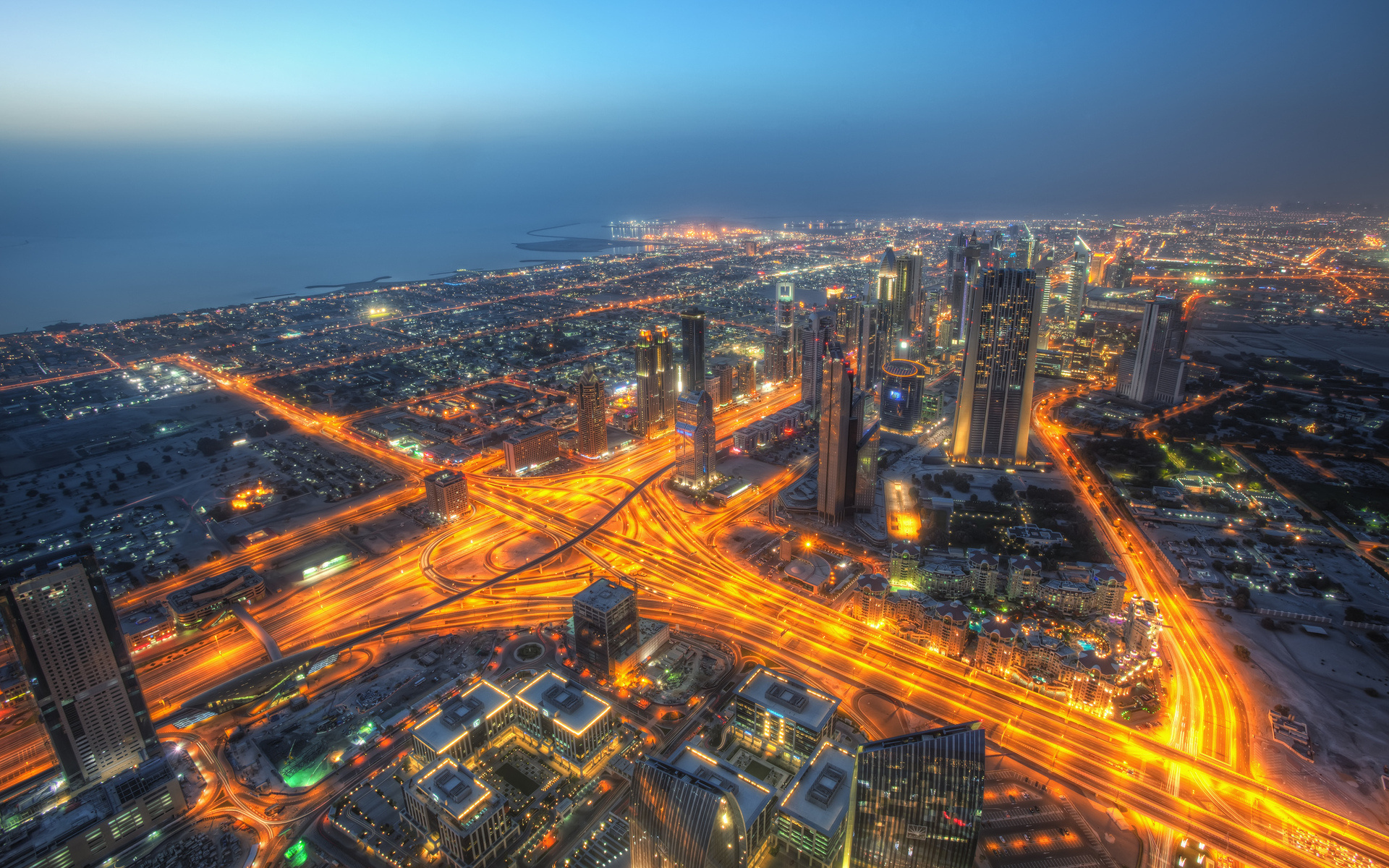 Скачать обои бесплатно Города, Дубай, Hdr, Сделано Человеком картинка на рабочий стол ПК