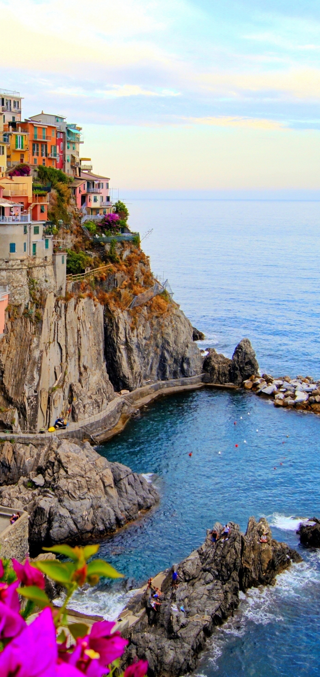 Descarga gratuita de fondo de pantalla para móvil de Liguria, Manarola, Cinque Terre, Italia, Pueblos, Hecho Por El Hombre.