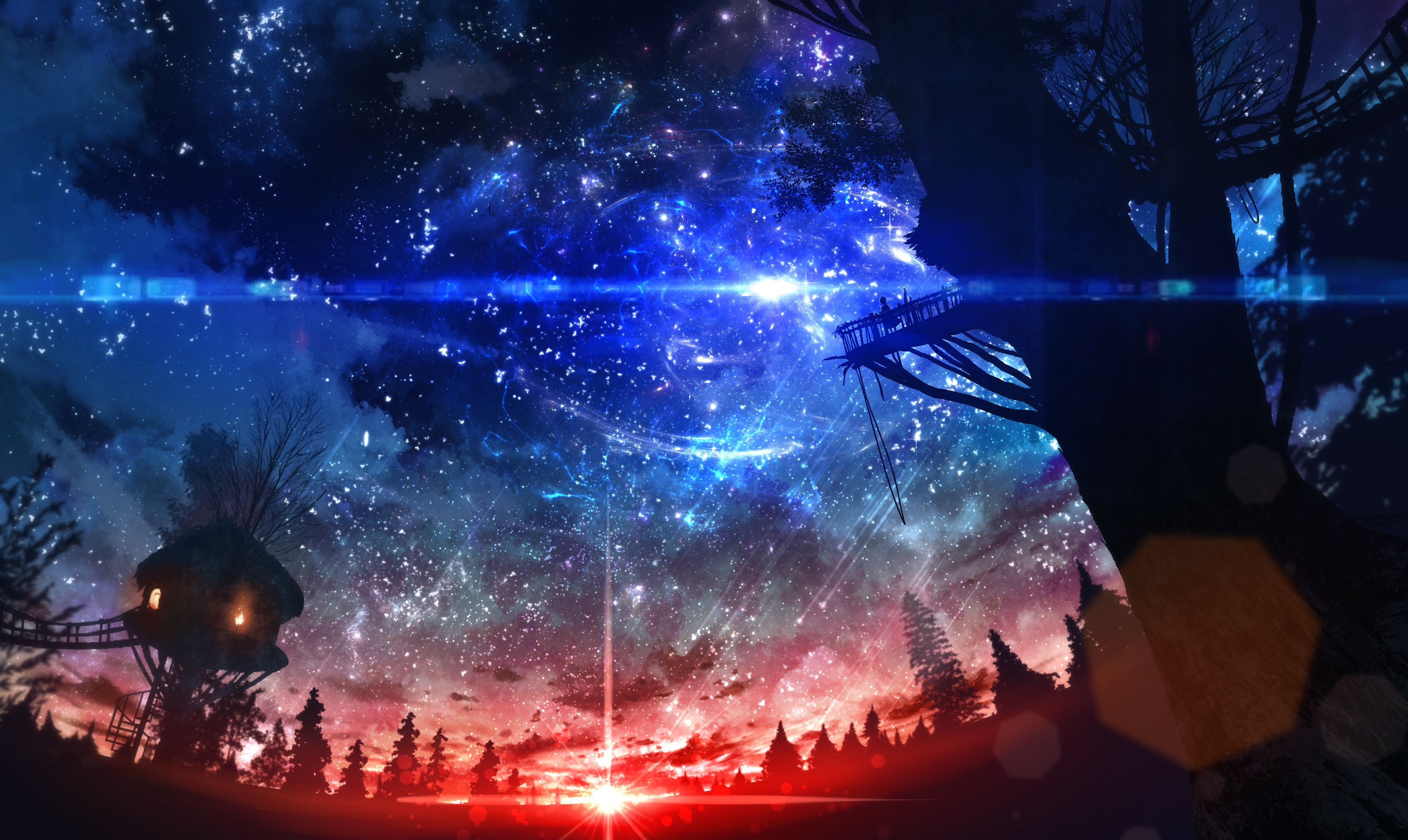 Laden Sie das Sterne, Original, Animes-Bild kostenlos auf Ihren PC-Desktop herunter