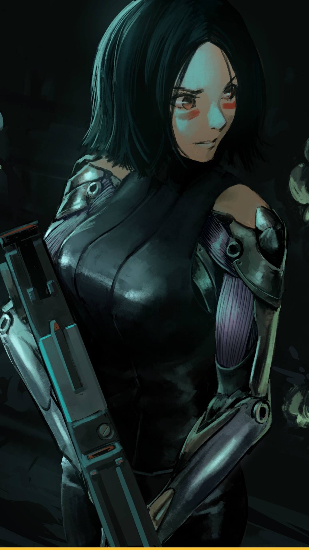 Download mobile wallpaper Cyborg, Movie, Woman Warrior, Alita (Alita: Battle Angel), Alita: Battle Angel for free.