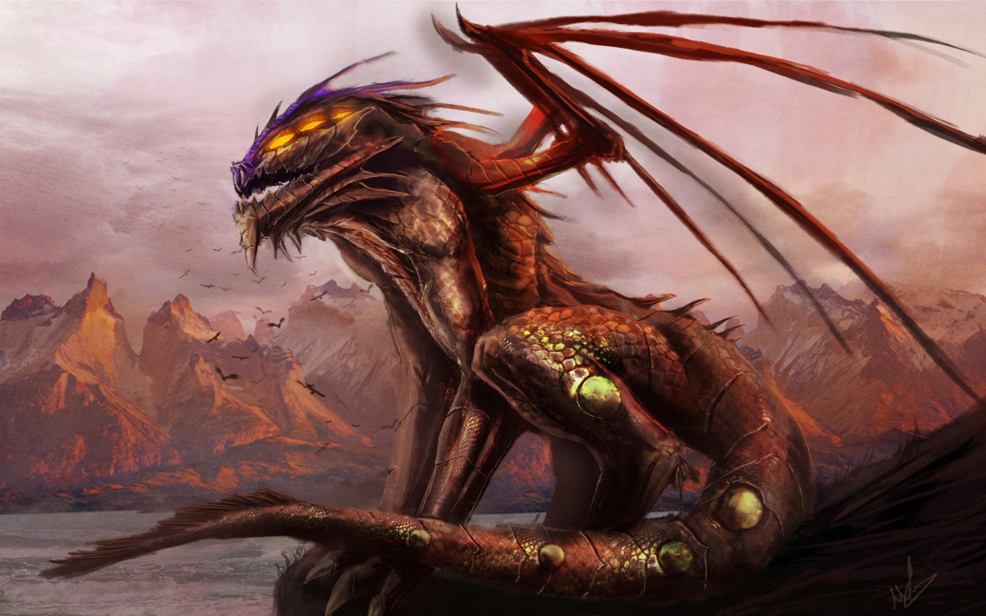 Download mobile wallpaper Fantasy, Dragon for free.