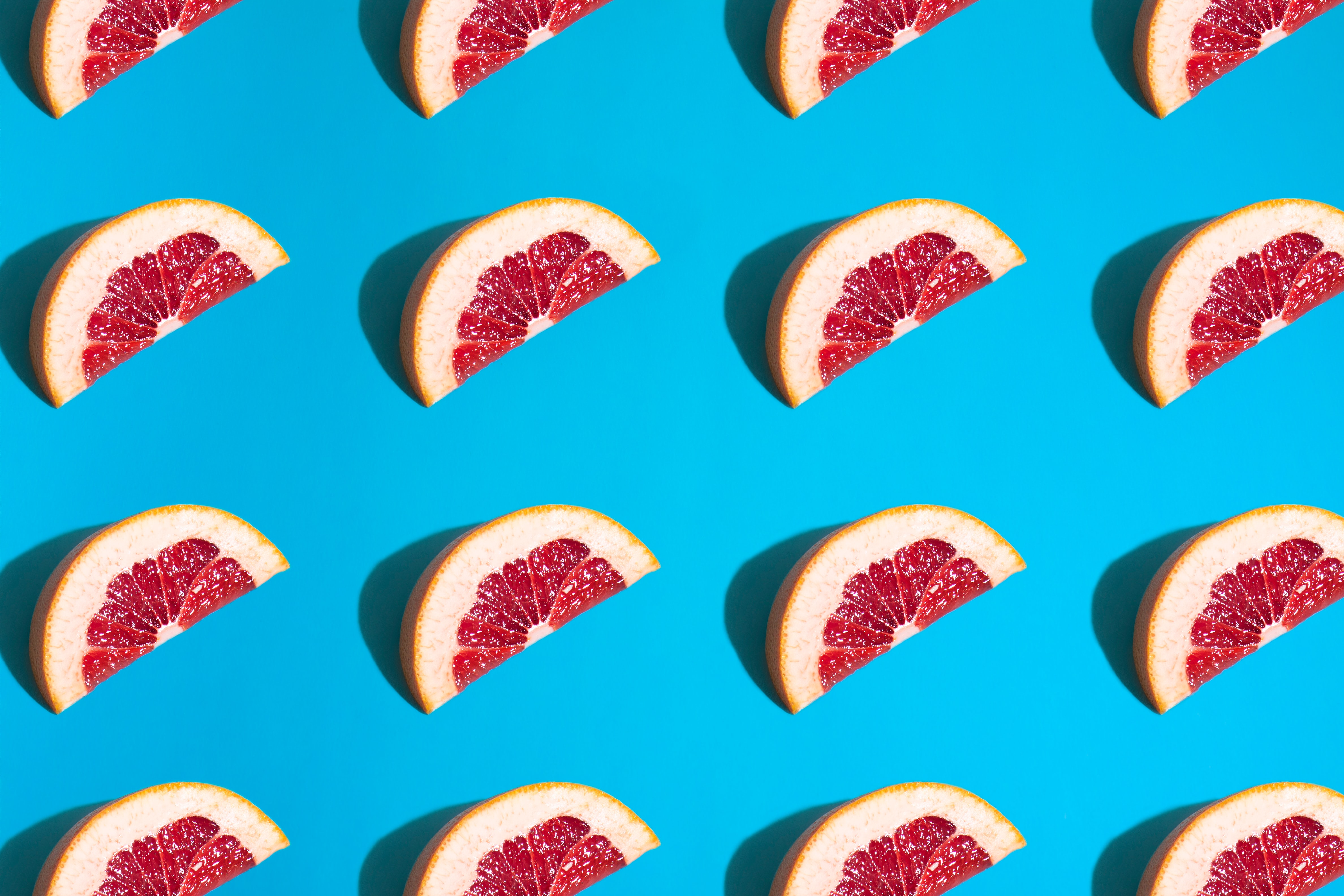 food, pattern, fruit, lobules, slices, grapefruit lock screen backgrounds