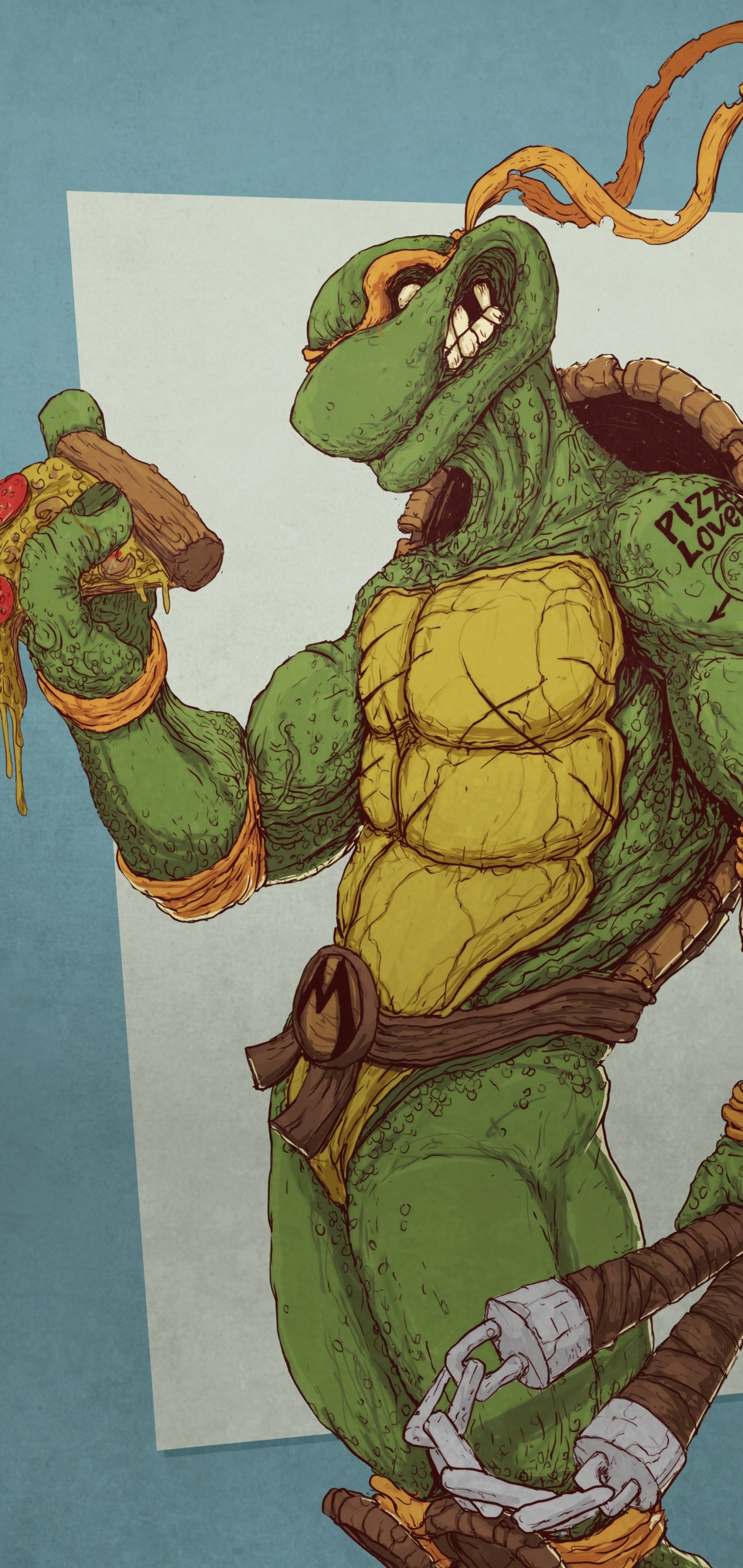 Handy-Wallpaper Teenage Mutant Ninja Turtles, Comics, Michelangelo (Tmnt) kostenlos herunterladen.