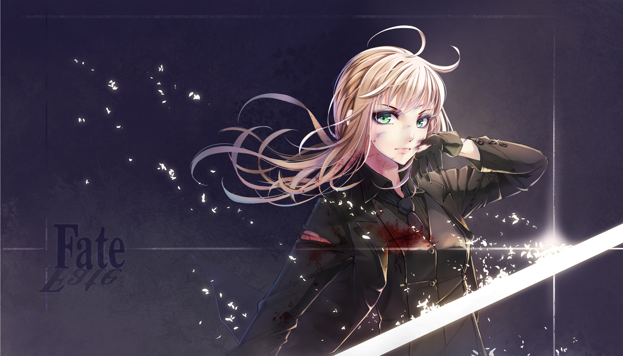Descarga gratuita de fondo de pantalla para móvil de Fate/zero, Sable (Serie Destino), Serie Del Destino, Sangre, Espada, Animado.