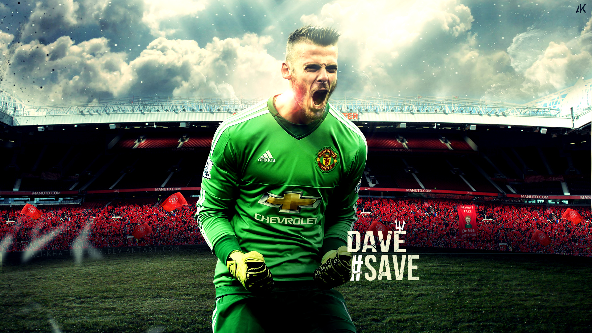 Download mobile wallpaper Sports, Soccer, Manchester United F C, David De Gea for free.