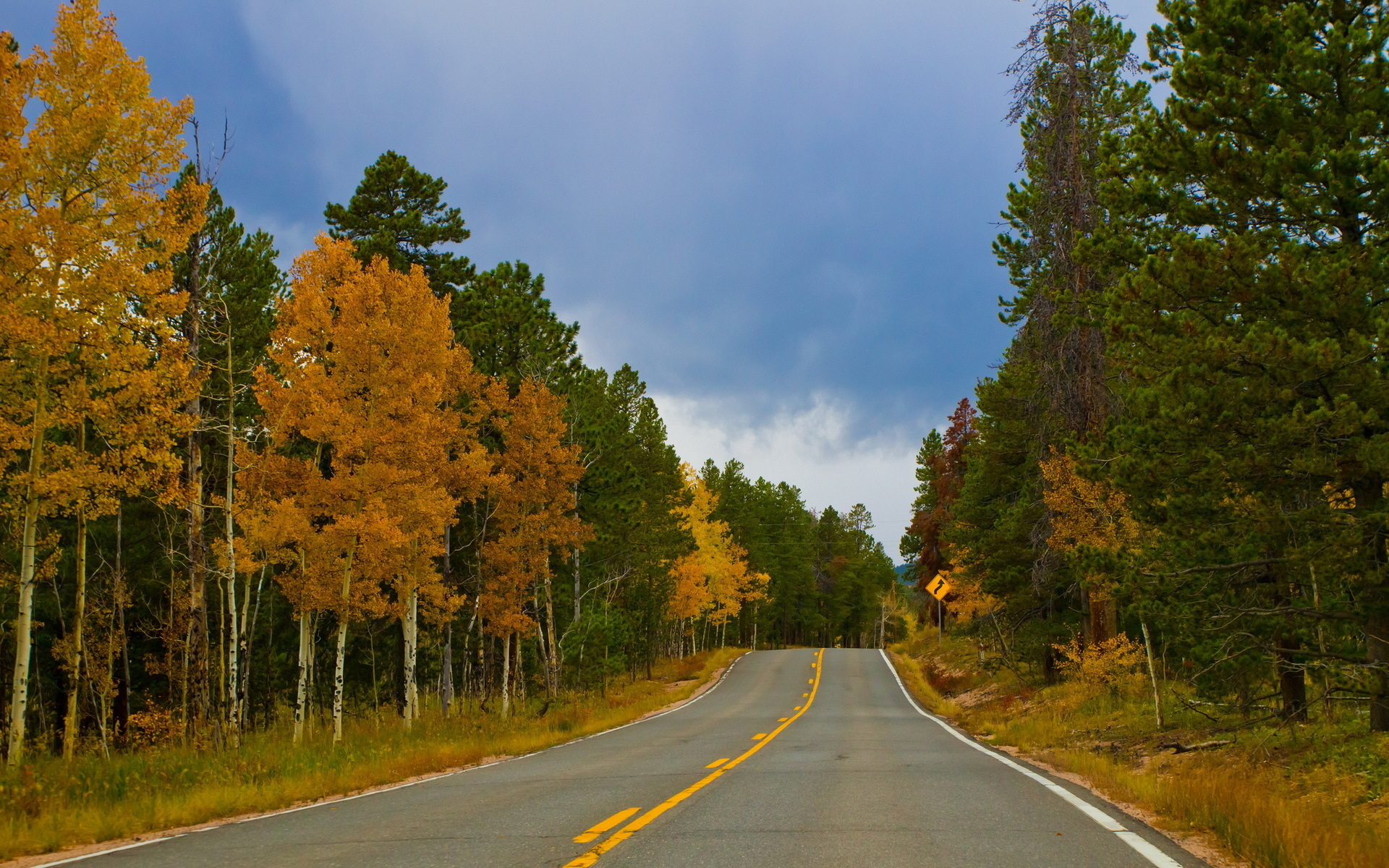 Free download wallpaper Nature, Road, Leaf, Fall, Season, Man Made on your PC desktop