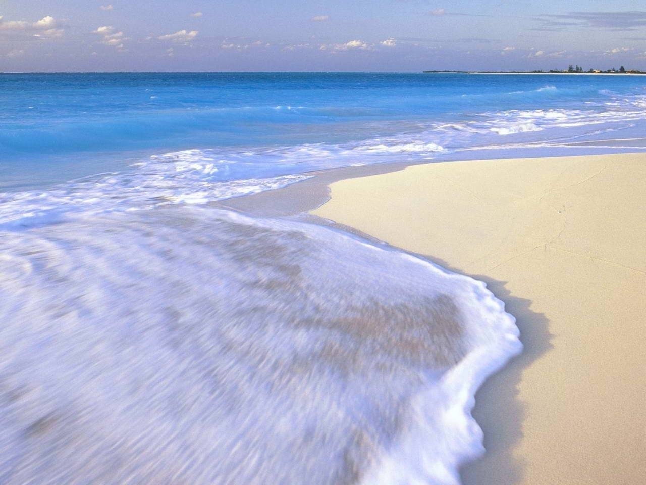 Download mobile wallpaper Waves, Landscape, Sea, Beach for free.