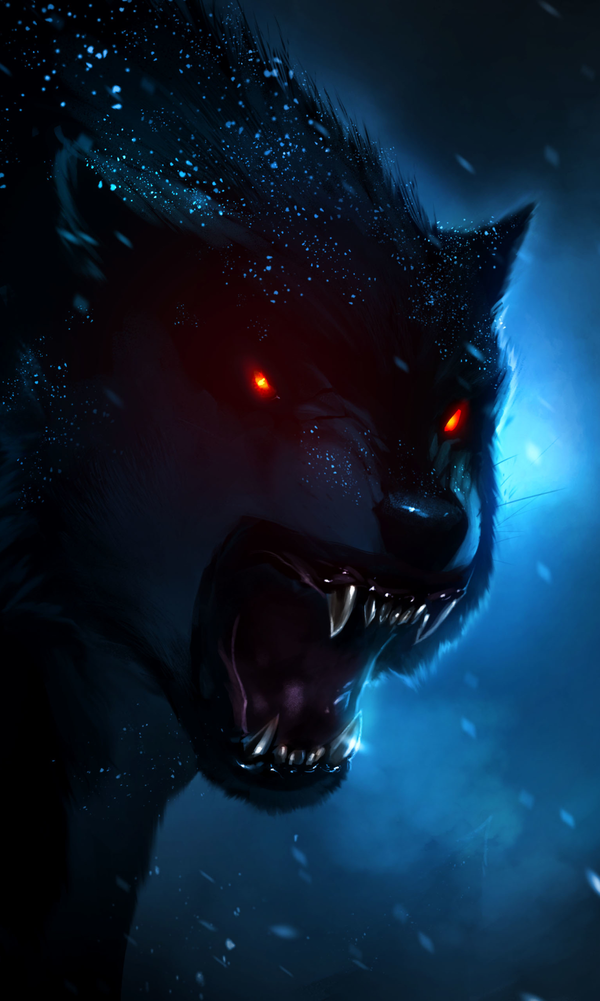 Descarga gratuita de fondo de pantalla para móvil de Animales De Fantasía, Lobo, Fantasía.