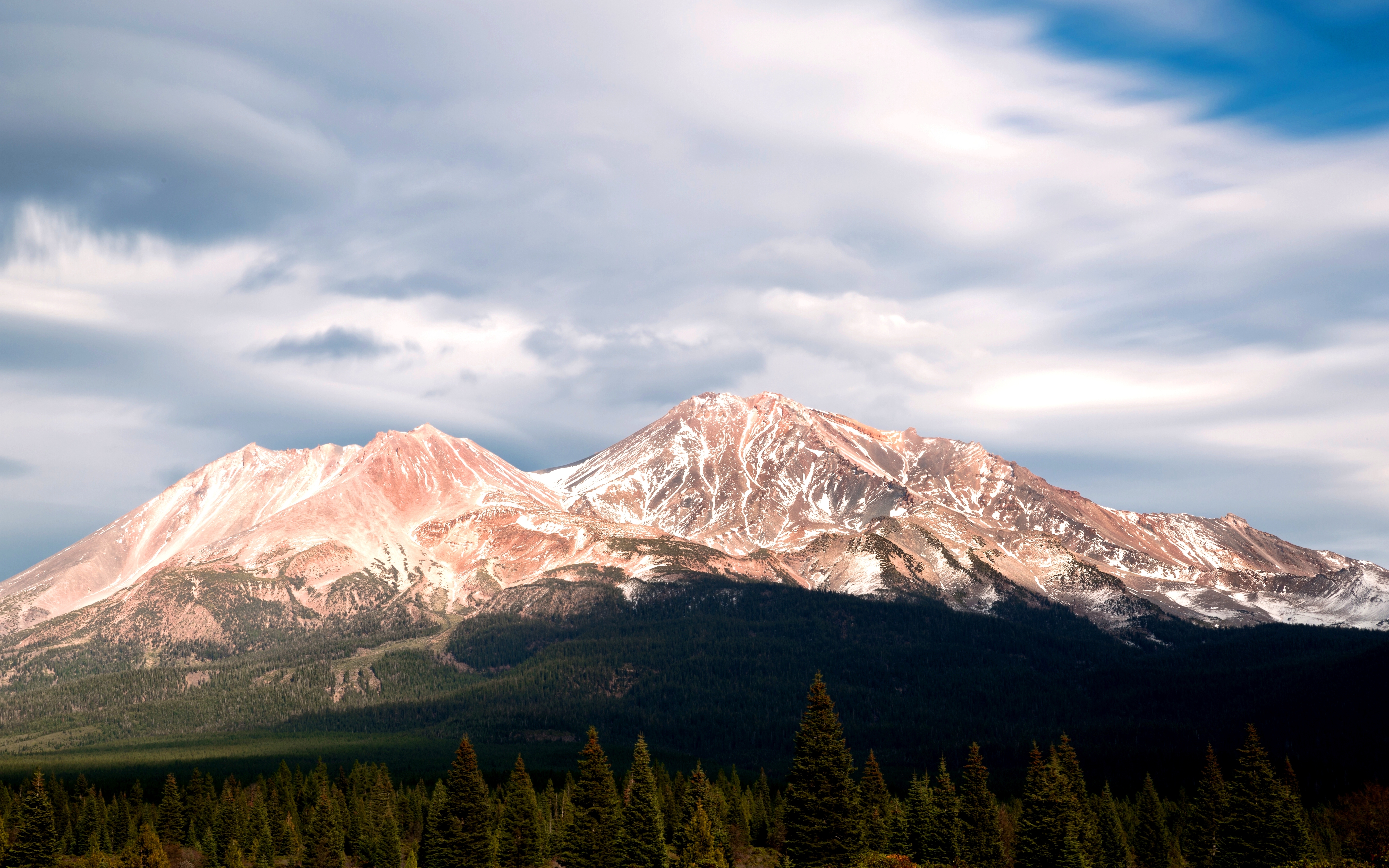 PCデスクトップに風景, 自然, 山, 森, 地球, 山岳, クラウド画像を無料でダウンロード