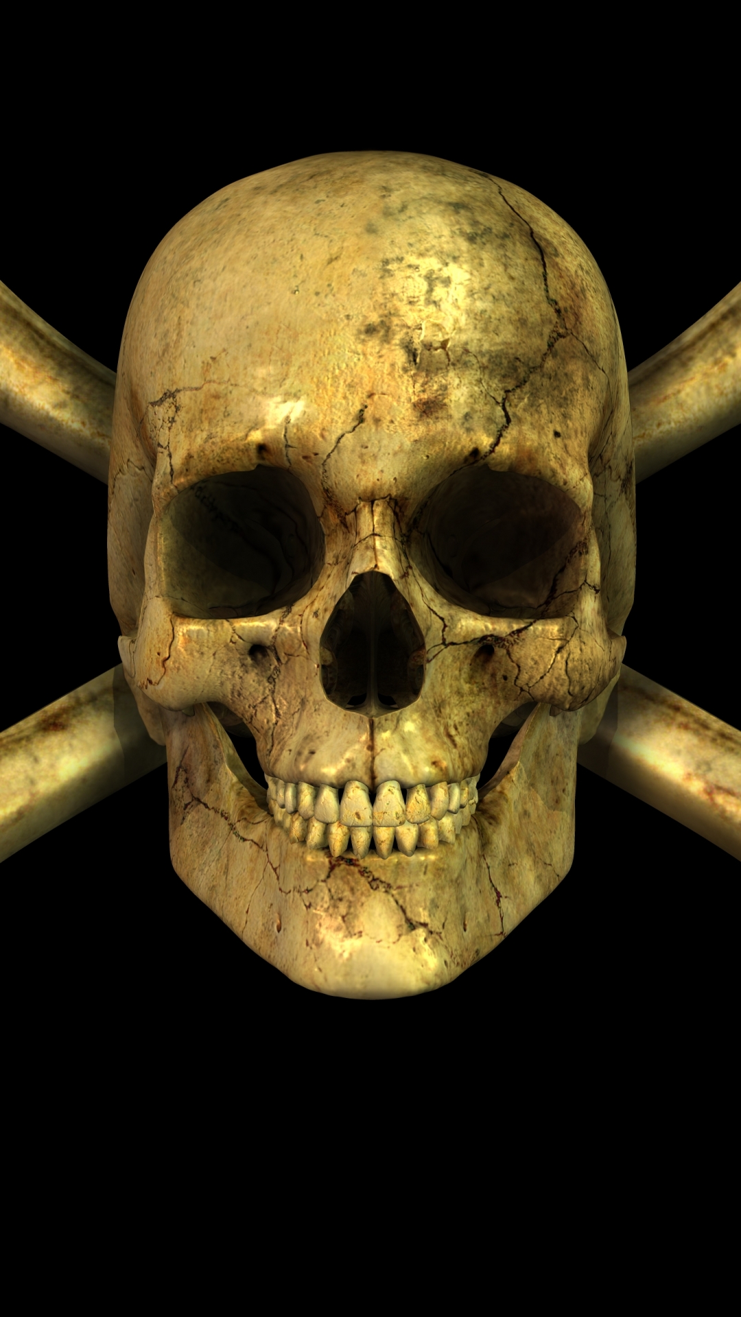 Download mobile wallpaper Dark, Skull for free.