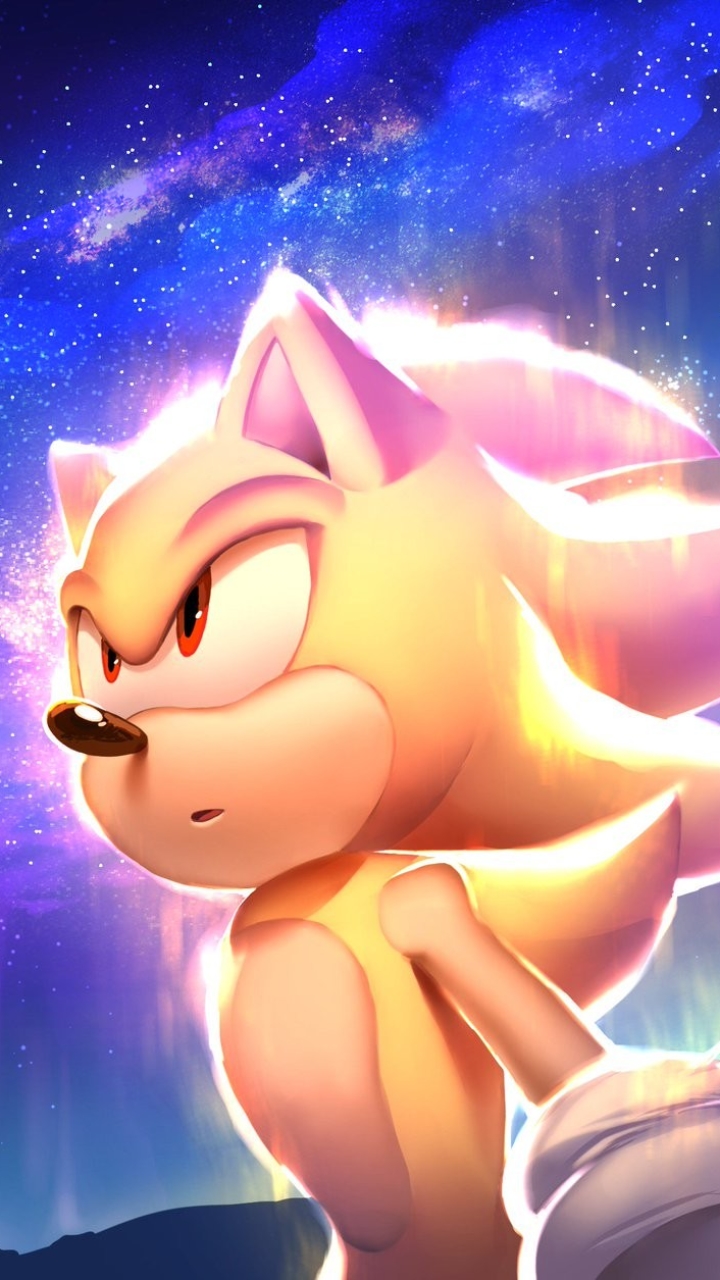 super sonic, video game, sonic the hedgehog, red eyes, sonic