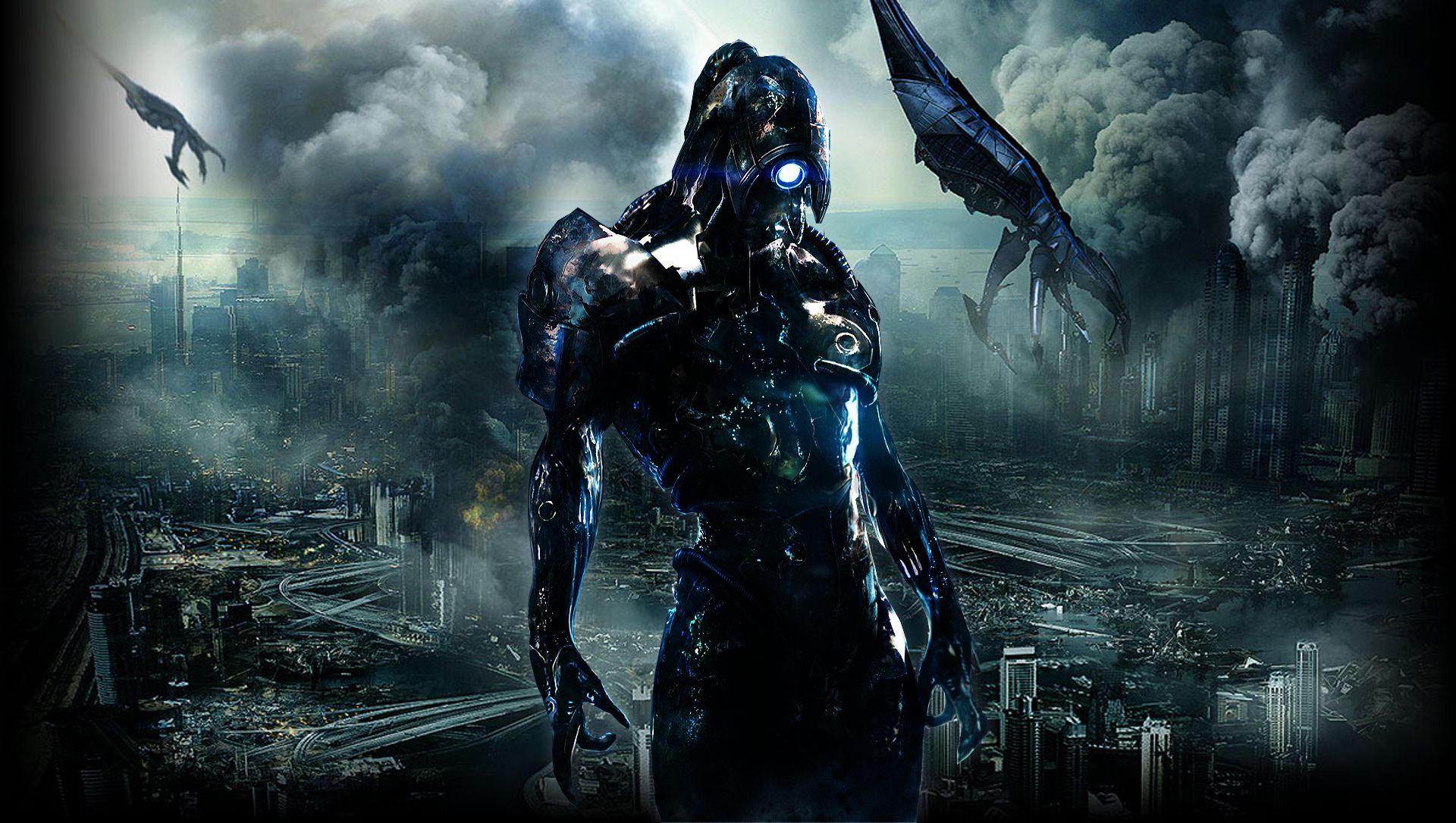 grim reaper, legion (mass effect), video game, mass effect 3, mass effect