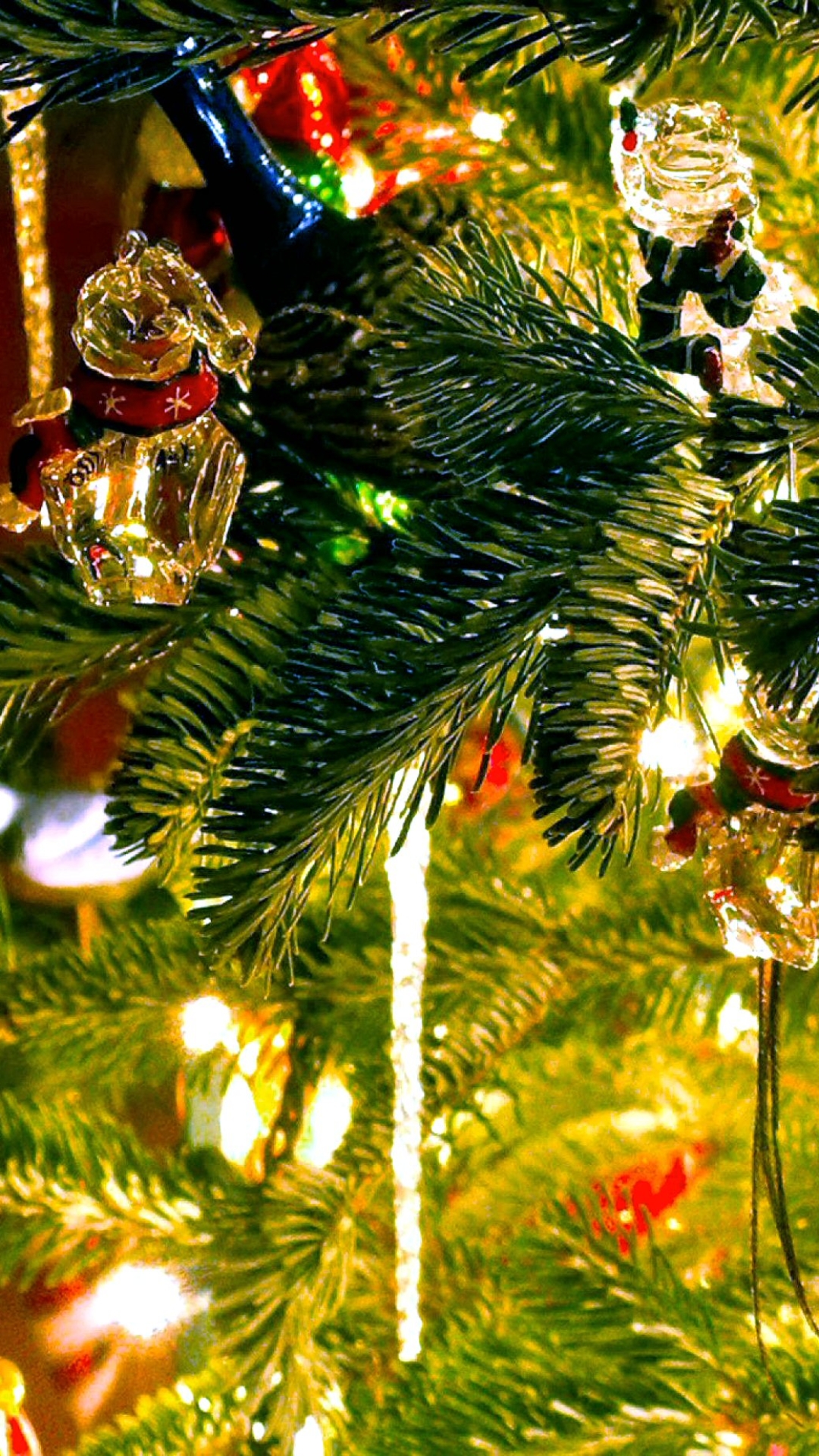 Download mobile wallpaper Light, Blur, Christmas, Holiday, Christmas Ornaments for free.