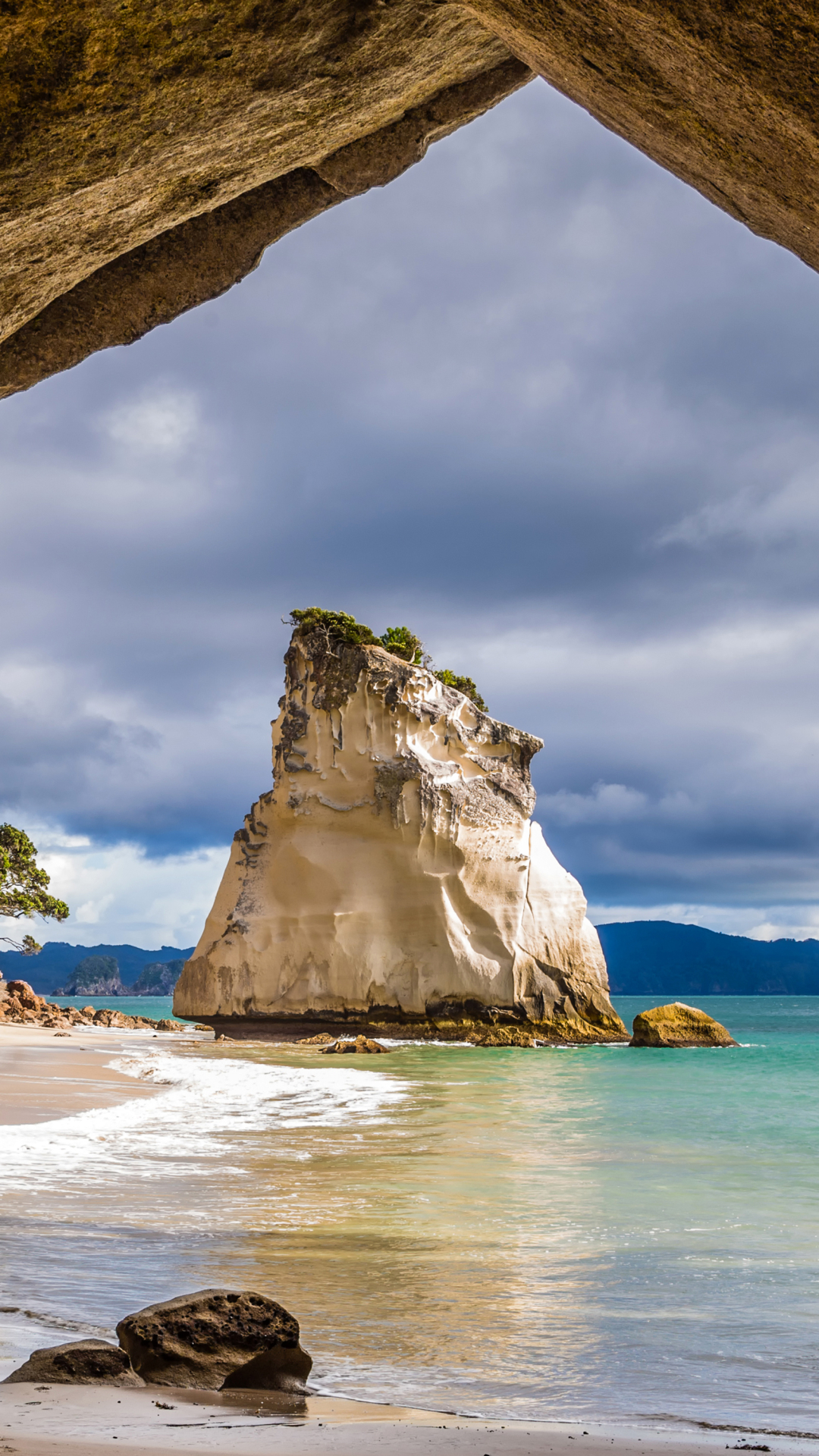 Скачать картинку Природа, Пляж, Песок, Новая Зеландия, Побережье, Океан, Земля/природа в телефон бесплатно.