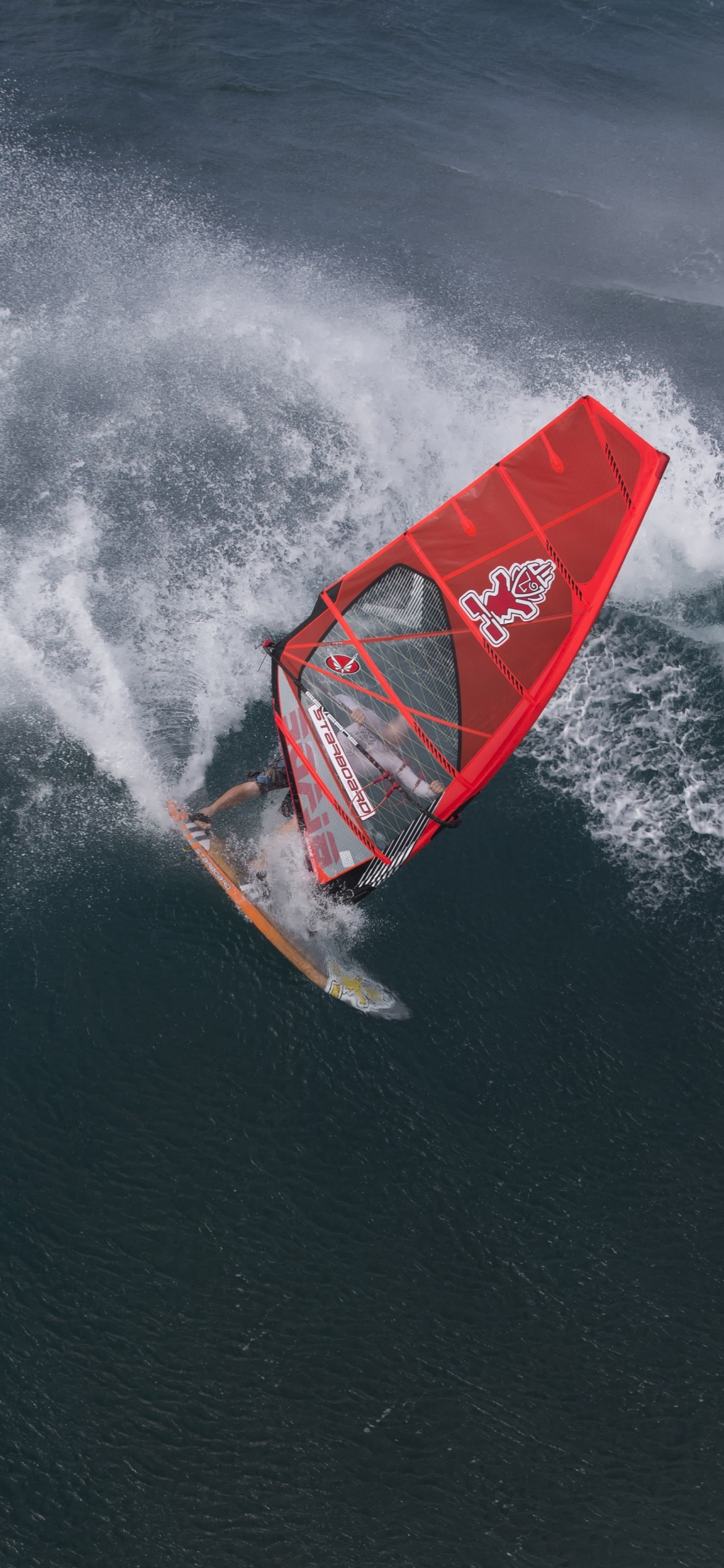 Download mobile wallpaper Sports, Windsurfing, Ocean, Wave, Sport for free.