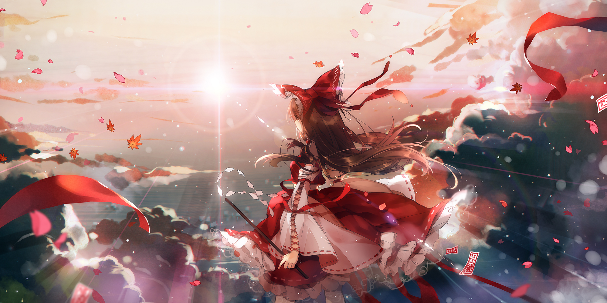 Descarga gratuita de fondo de pantalla para móvil de Animado, Touhou, Reimu Hakurei.