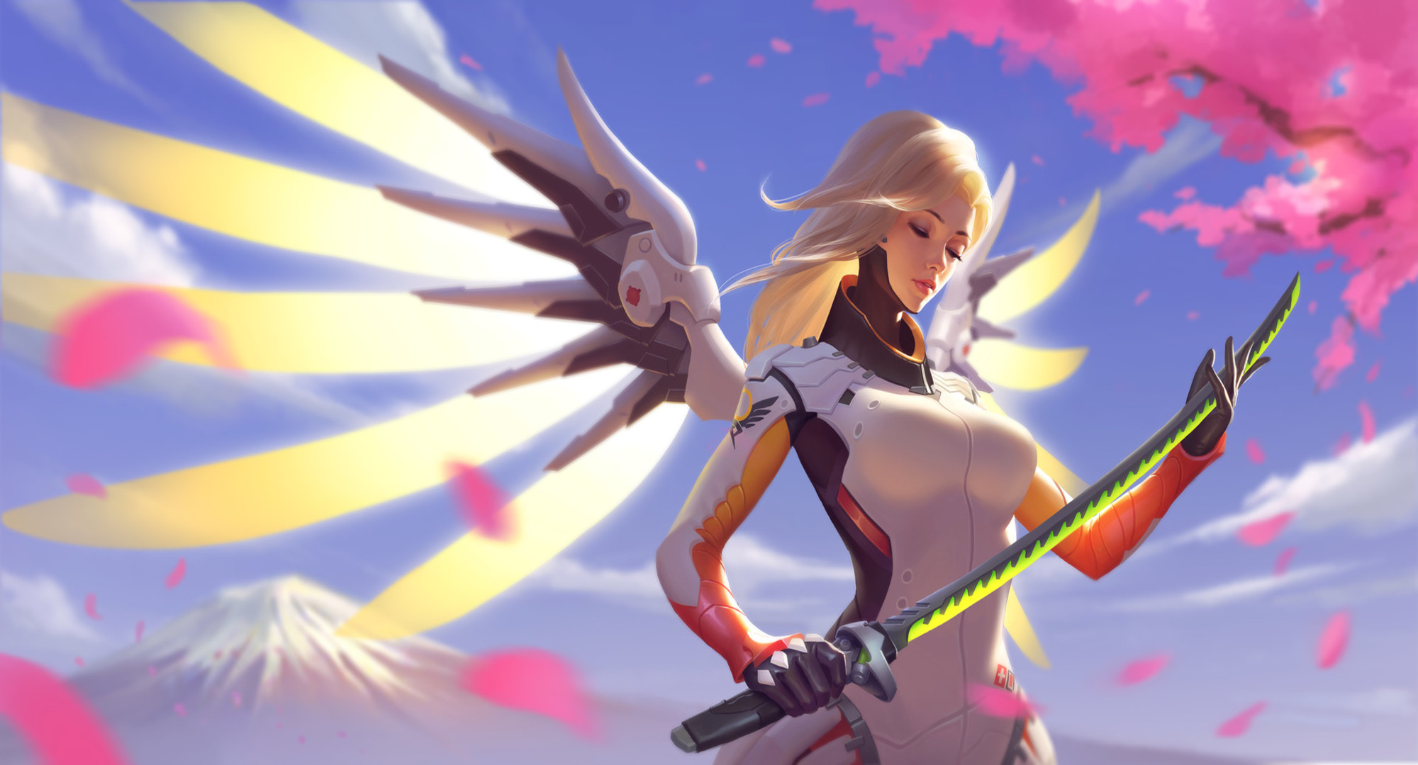 Download mobile wallpaper Overwatch, Video Game, Mercy (Overwatch) for free.