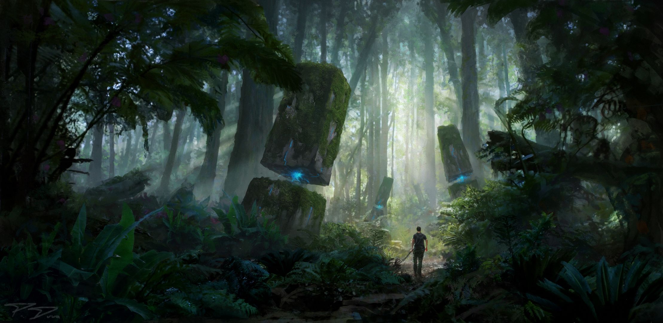 Free download wallpaper Fantasy, Forest on your PC desktop