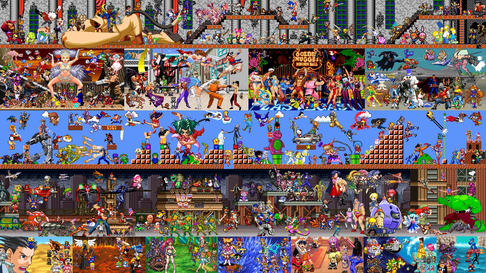 Téléchargez gratuitement l'image Collage, Jeux Vidéo sur le bureau de votre PC