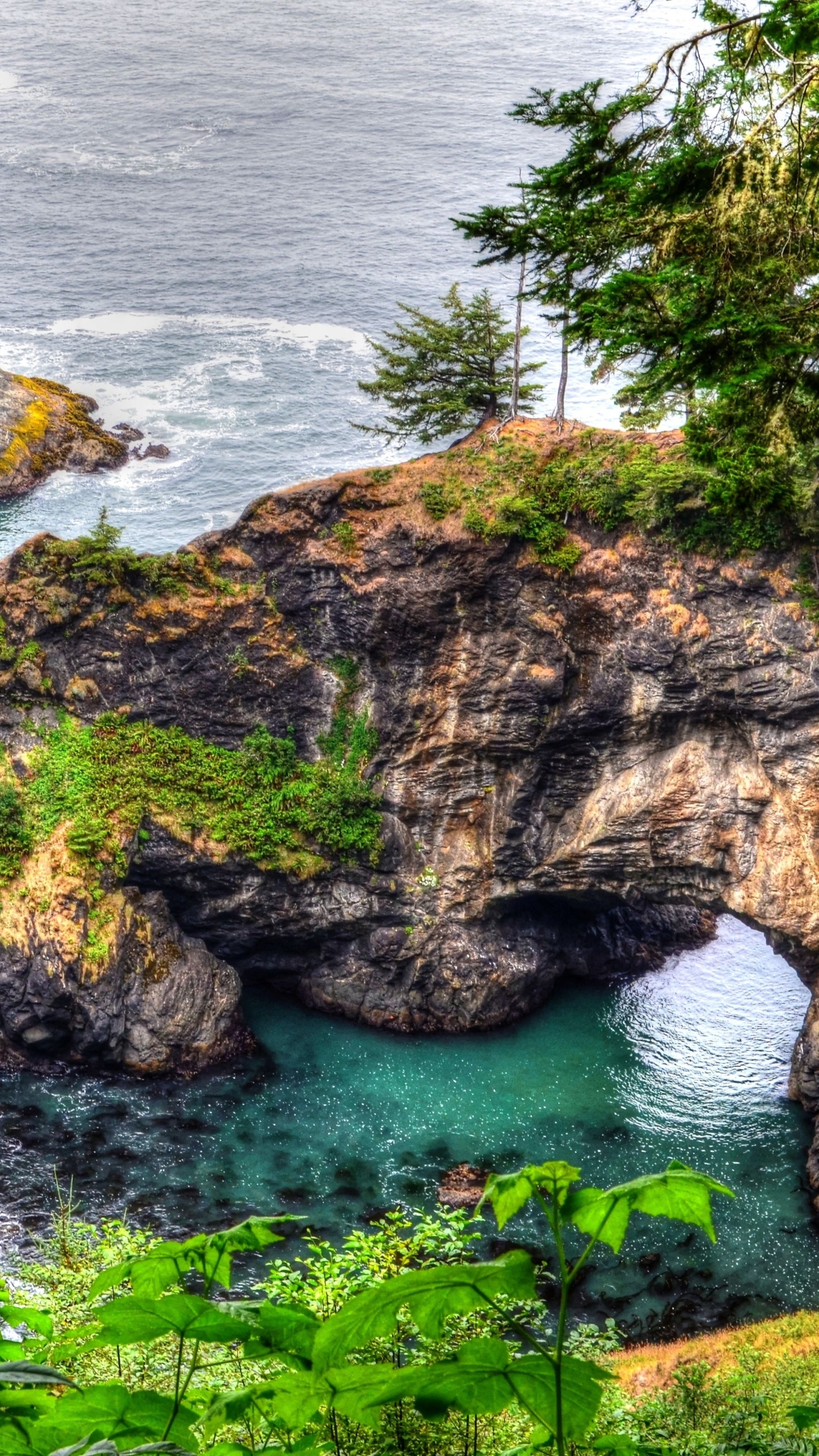 Download mobile wallpaper Coast, Earth, Arch, Oregon for free.