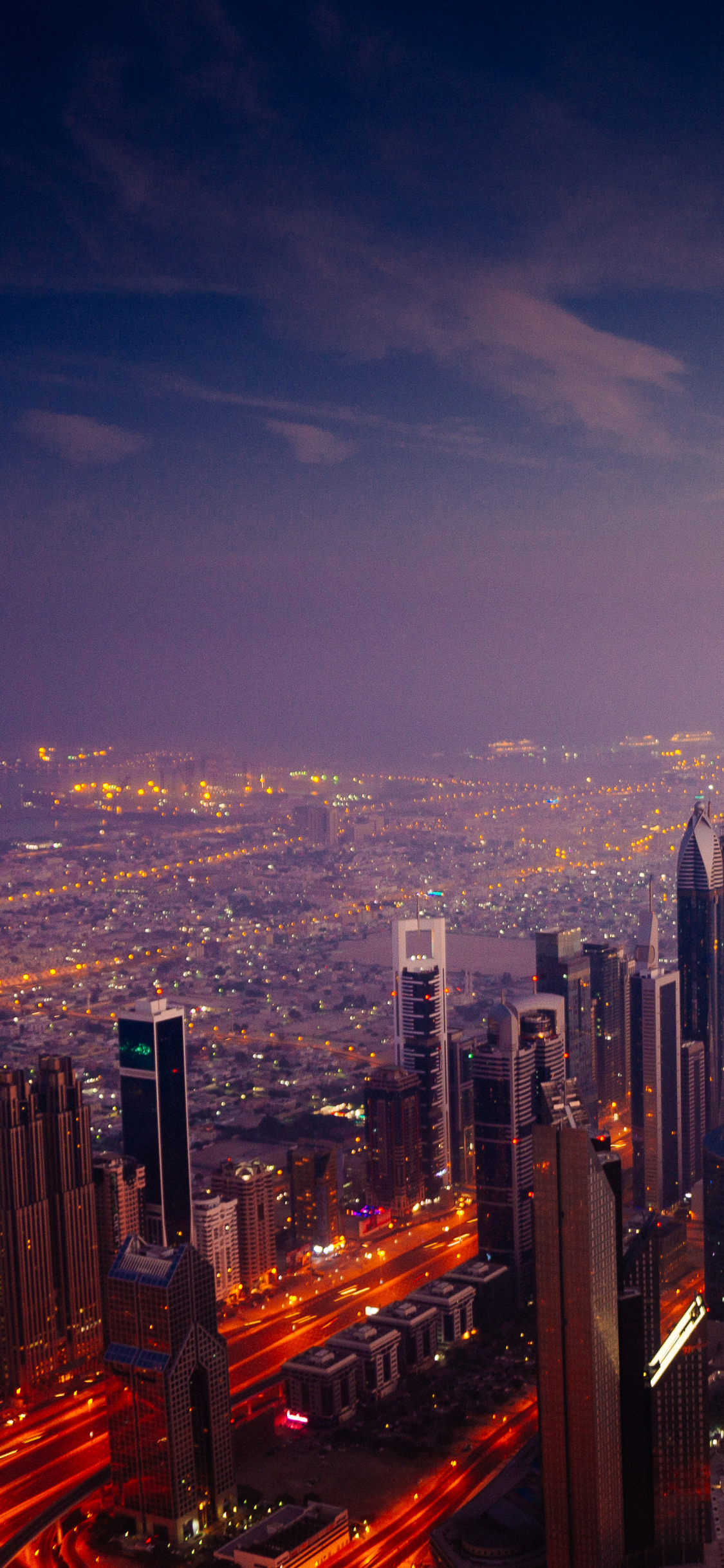 Descarga gratuita de fondo de pantalla para móvil de Ciudades, Noche, Ciudad, Rascacielos, Edificio, Luz, Paisaje Urbano, Burj Khalifa, Hecho Por El Hombre, Dubái.