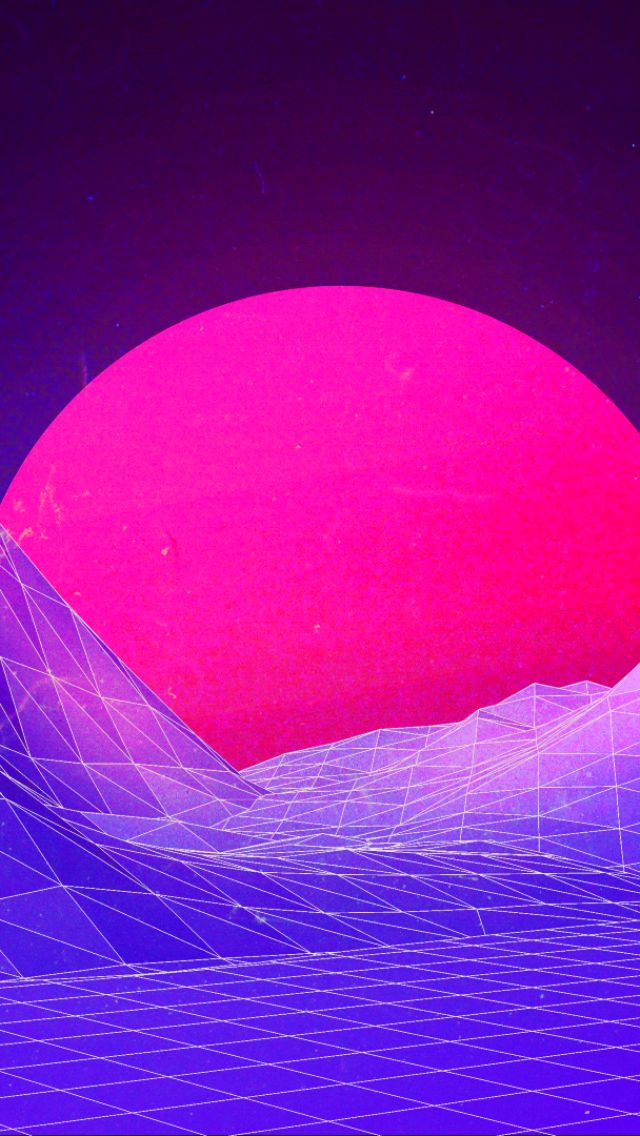 Download mobile wallpaper Abstract, Vector, Synthwave for free.