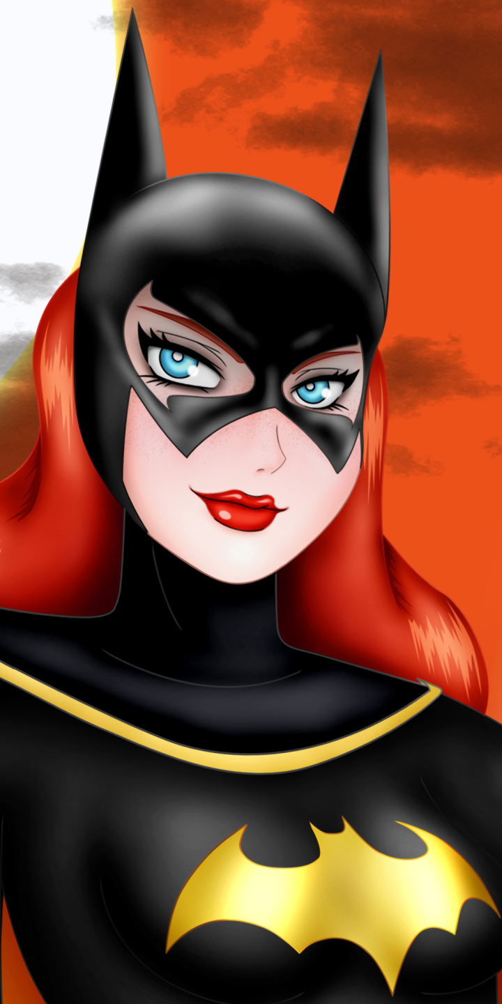 Handy-Wallpaper Batman, Blaue Augen, Comics, Dc Comics, Lippenstift, Batgirl kostenlos herunterladen.