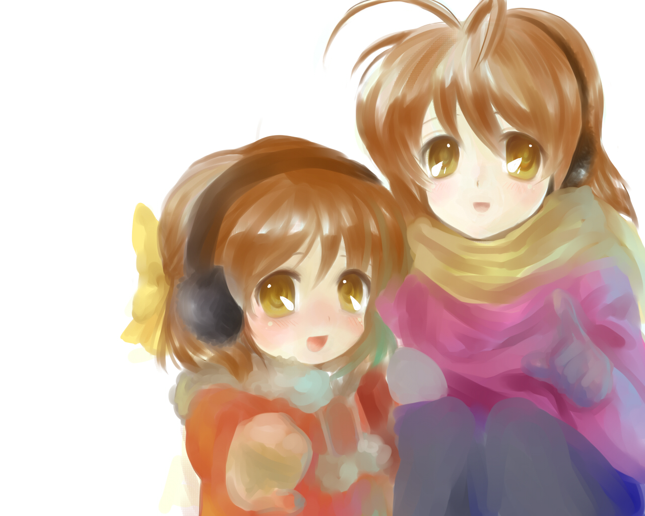 Baixar papel de parede para celular de Anime, Clannad, Nagisa Furukawa, Ushio Okazaki gratuito.