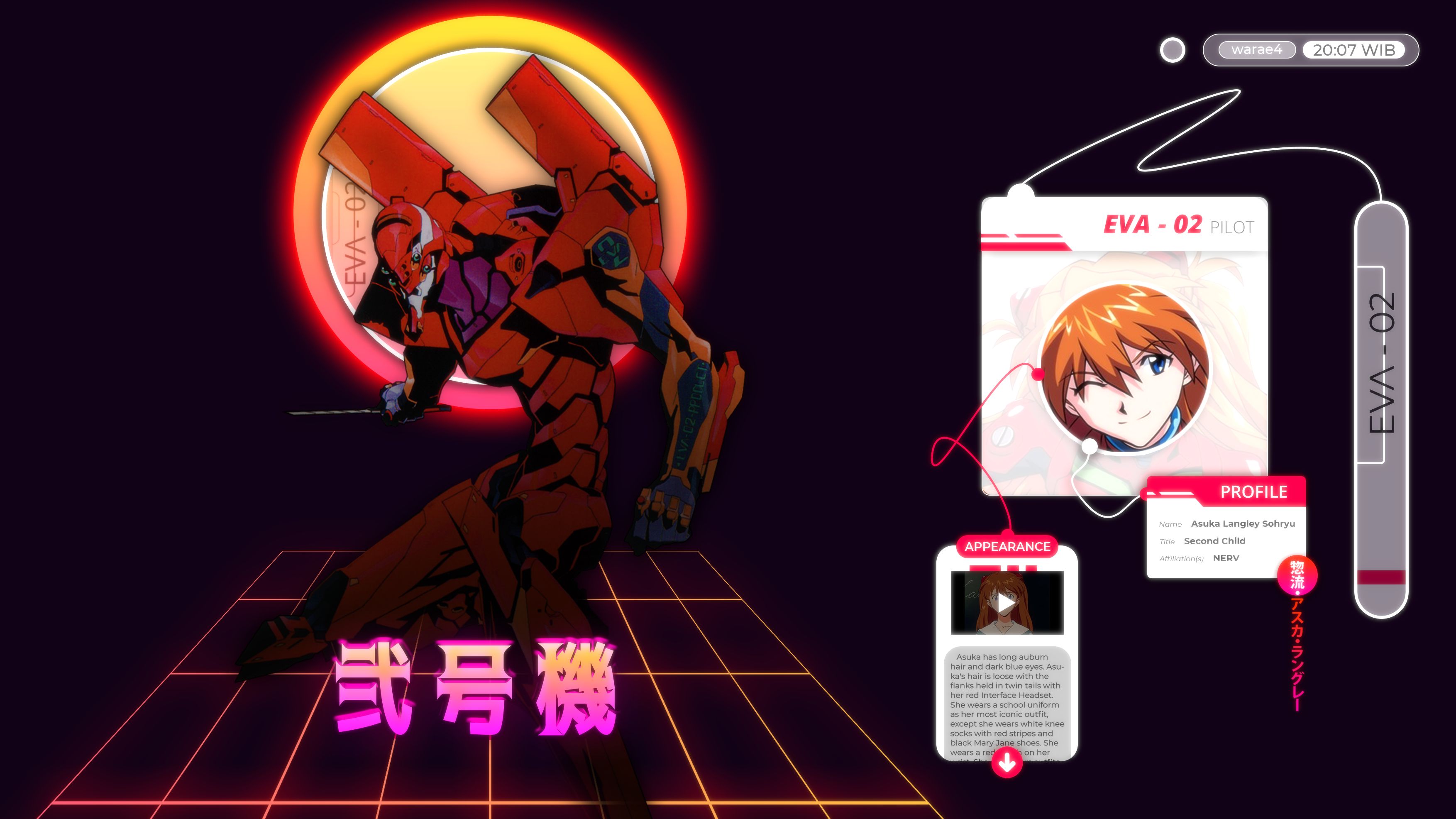 Baixar papel de parede para celular de Anime, Evangelion, Neon Genesis Evangelion, Asuka Langley Sohryu, Unidade Evangelion 02 gratuito.