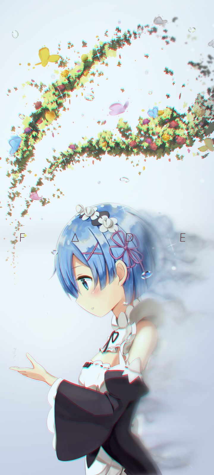 Download mobile wallpaper Anime, Blue Eyes, Blue Hair, Short Hair, Re:zero Starting Life In Another World, Rem (Re:zero) for free.