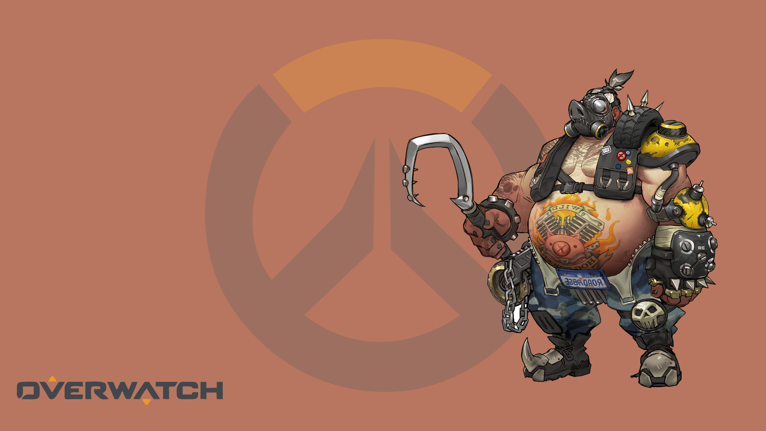 Download mobile wallpaper Overwatch, Video Game, Roadhog (Overwatch) for free.