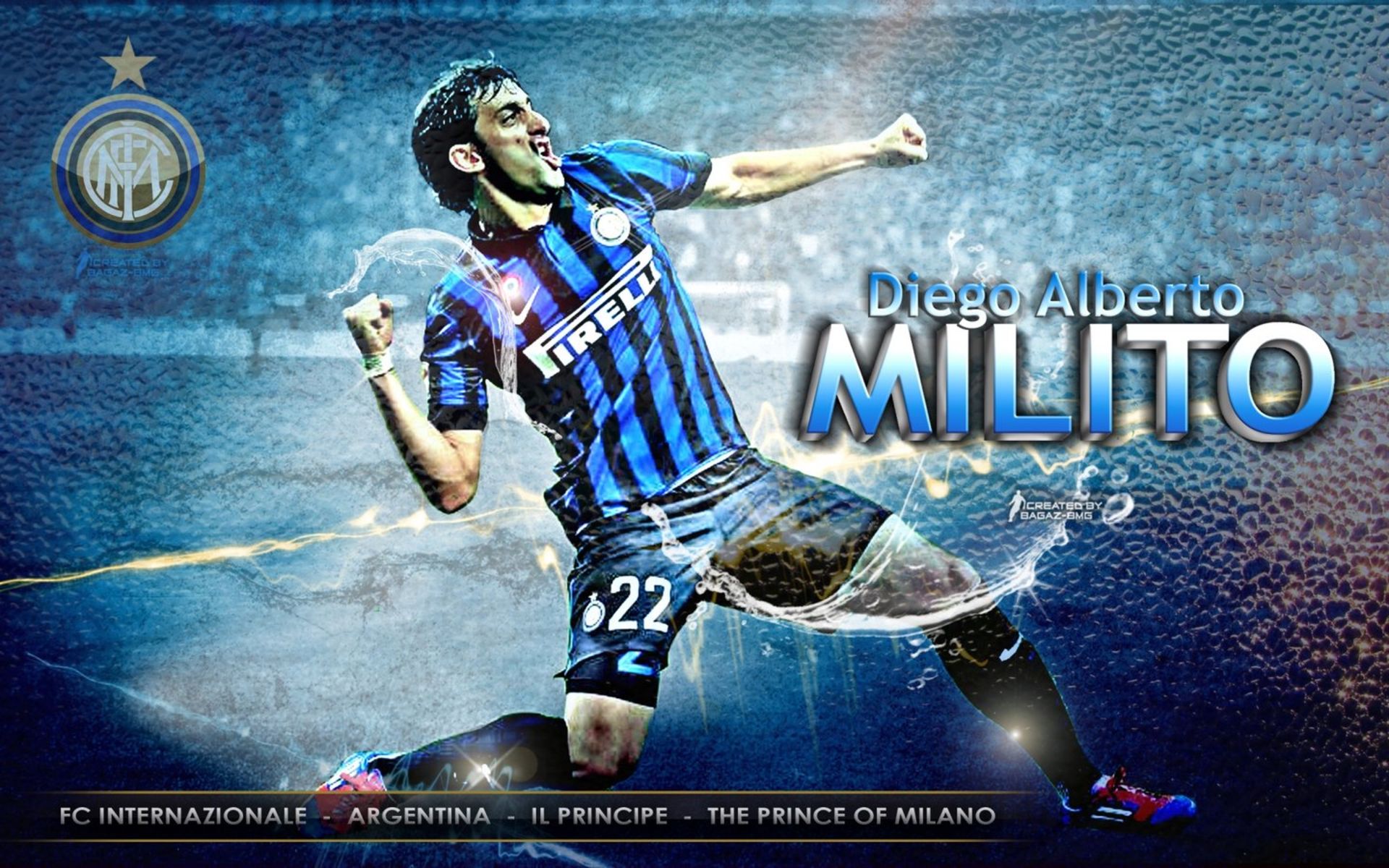 Descarga gratis la imagen Fútbol, Deporte, Inter De Milán, Diego Milito en el escritorio de tu PC
