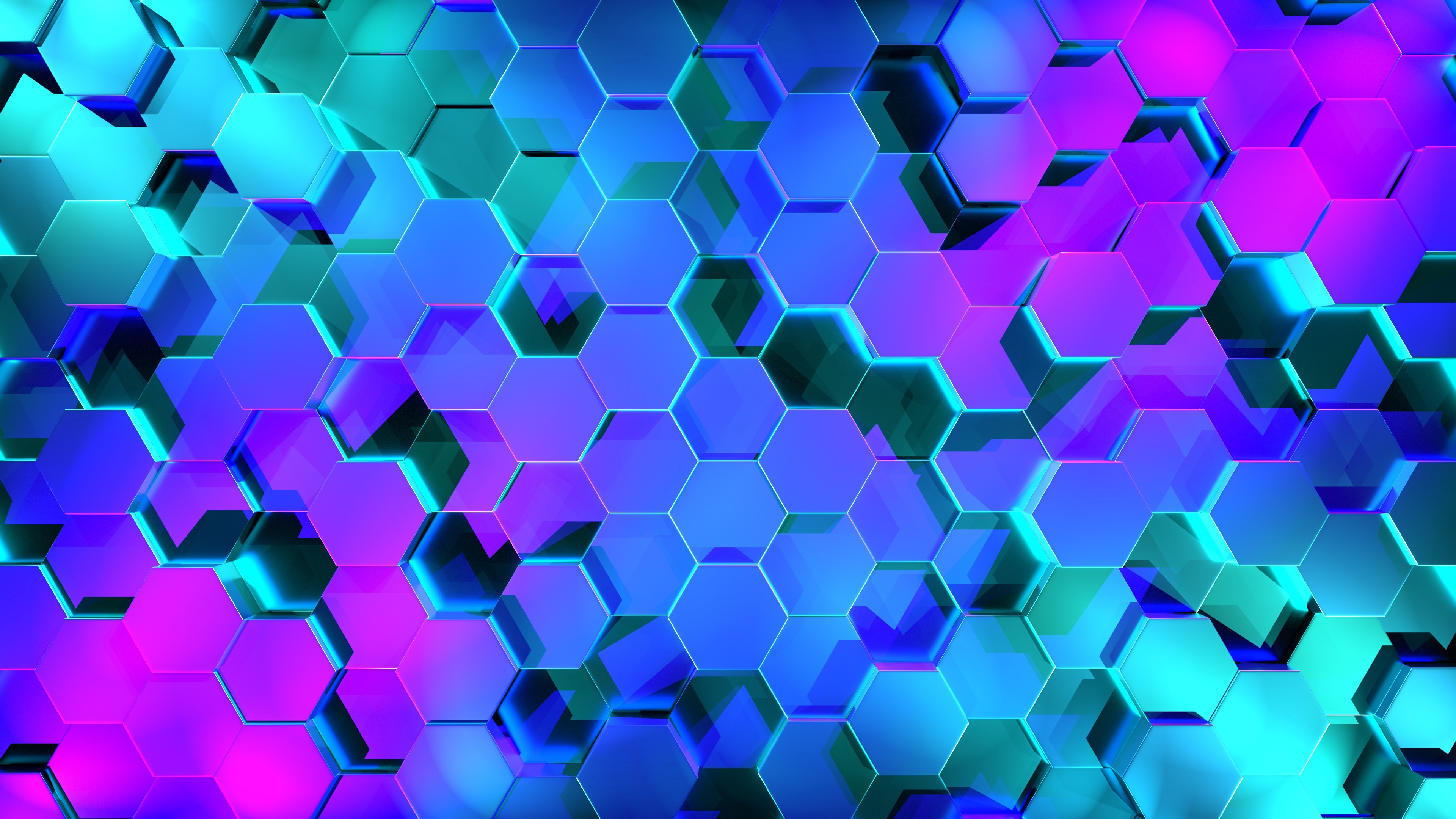 Laden Sie das Abstrakt, Farben, Lila, Hexagon, Geometrische Formen-Bild kostenlos auf Ihren PC-Desktop herunter