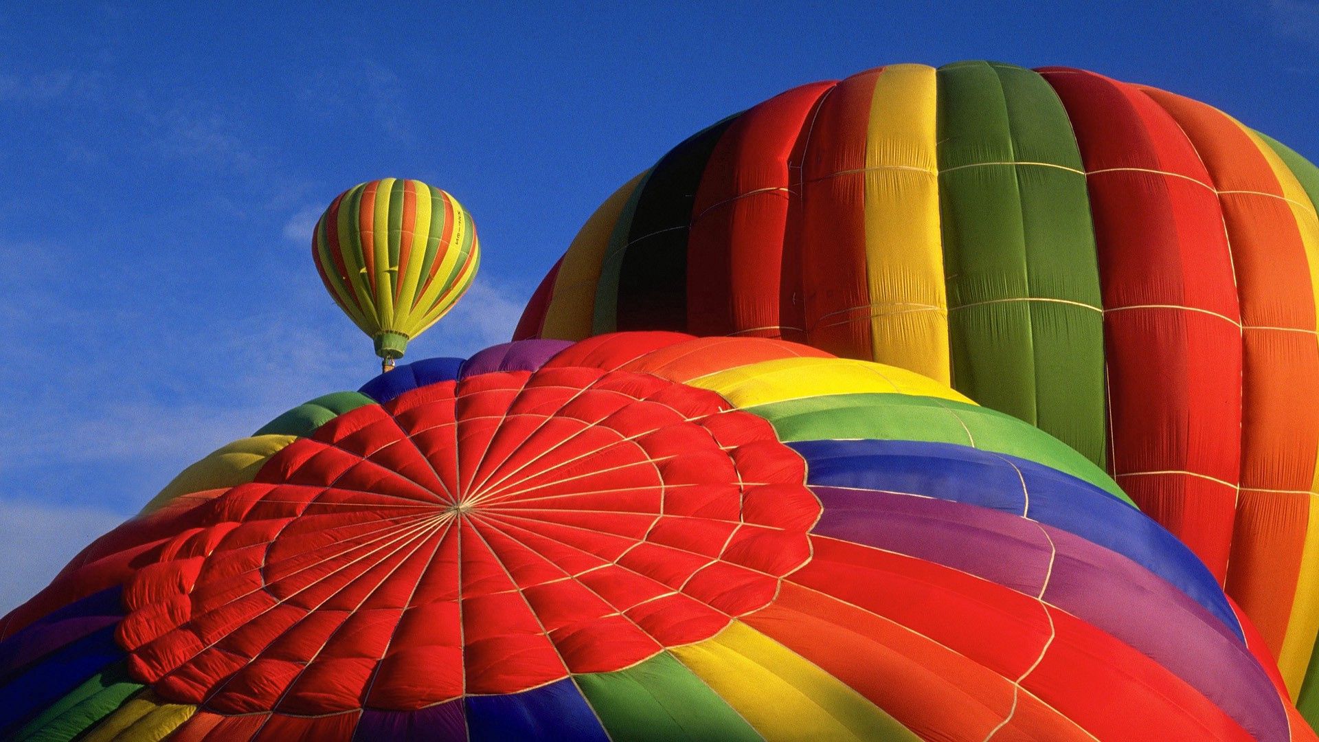 balloons, sky, miscellanea, miscellaneous, multicolored, motley, flight