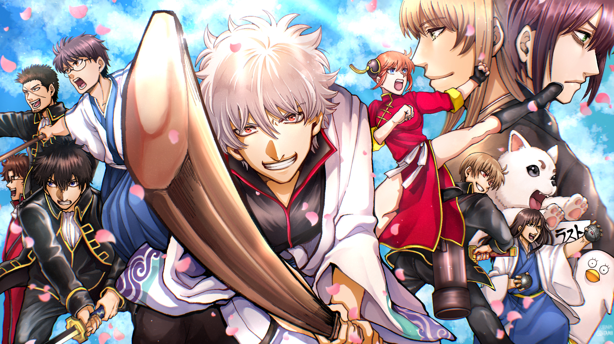 Handy-Wallpaper Animes, Gin Tama kostenlos herunterladen.