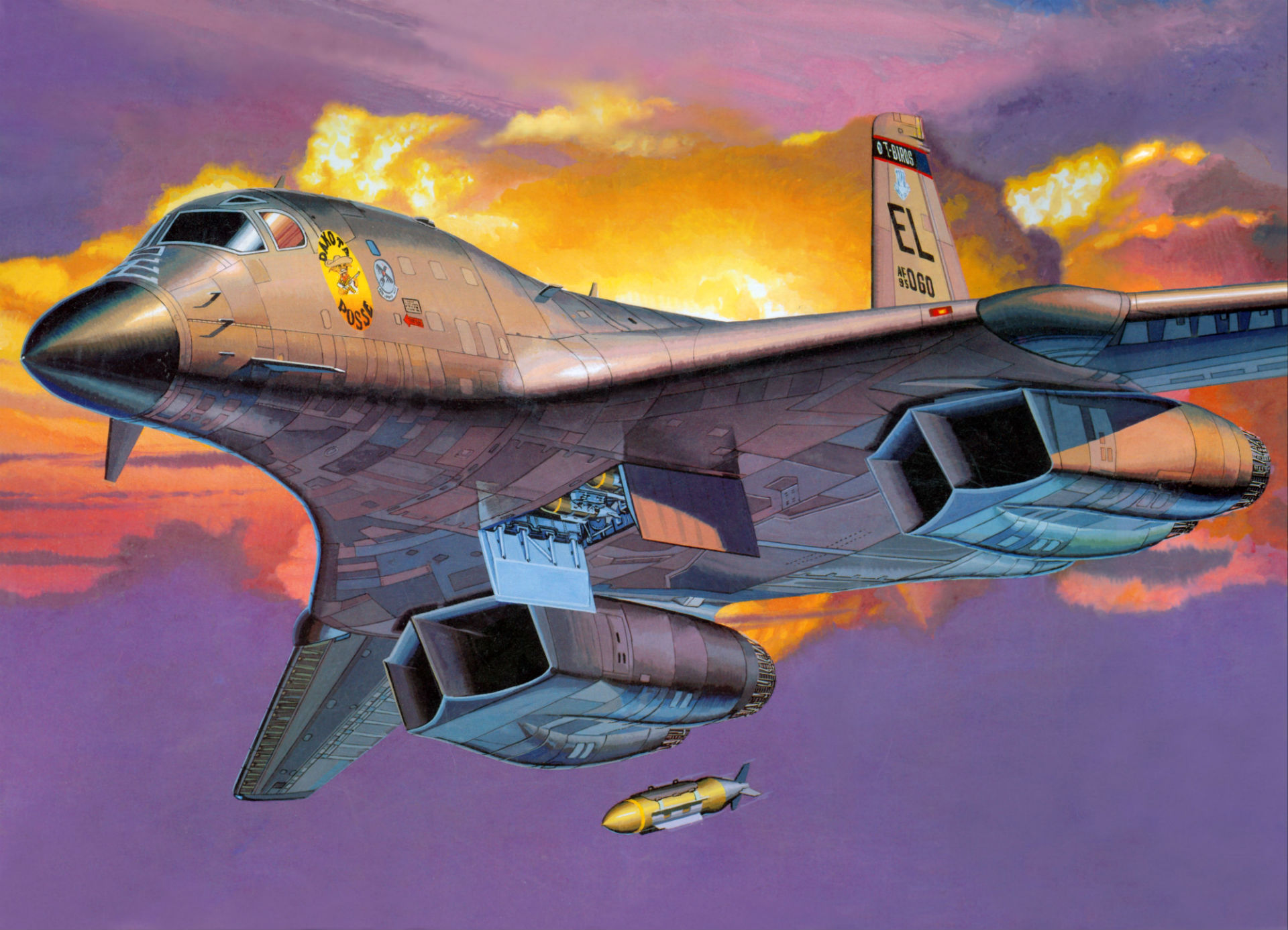 military, rockwell b 1 lancer, bombers