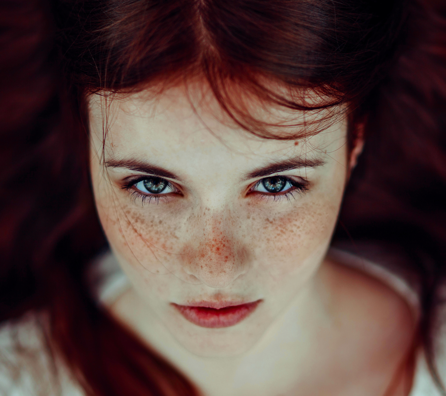 Download mobile wallpaper Face, Model, Women, Freckles for free.