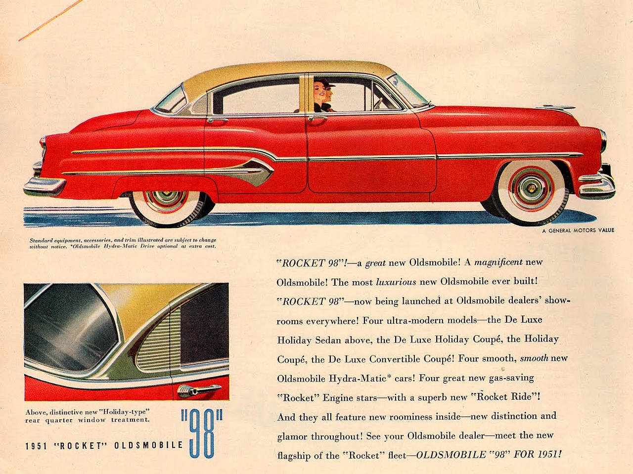 Descargar fondos de escritorio de 1951 Oldsmobile 98 HD