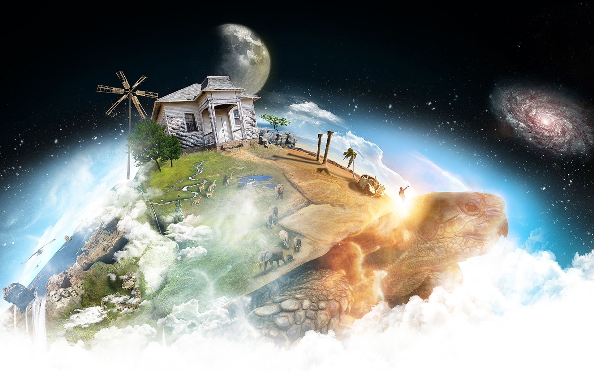 Laden Sie das Landschaft, Planets, Fantasie-Bild kostenlos auf Ihren PC-Desktop herunter
